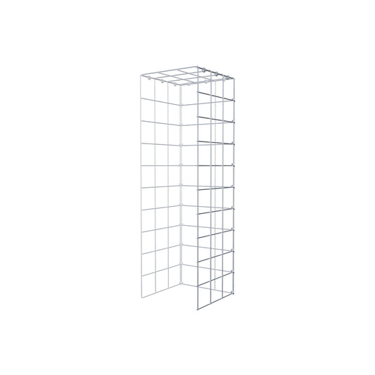 Mounted gabion type 4 100 cm x 30 cm x 30 cm (L x H x D), mesh size 10 cm x 10 cm, C-ring