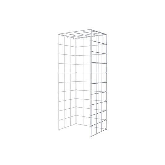 Mounted gabion type 4 100 cm x 30 cm x 40 cm (L x H x D), mesh size 10 cm x 10 cm, C-ring