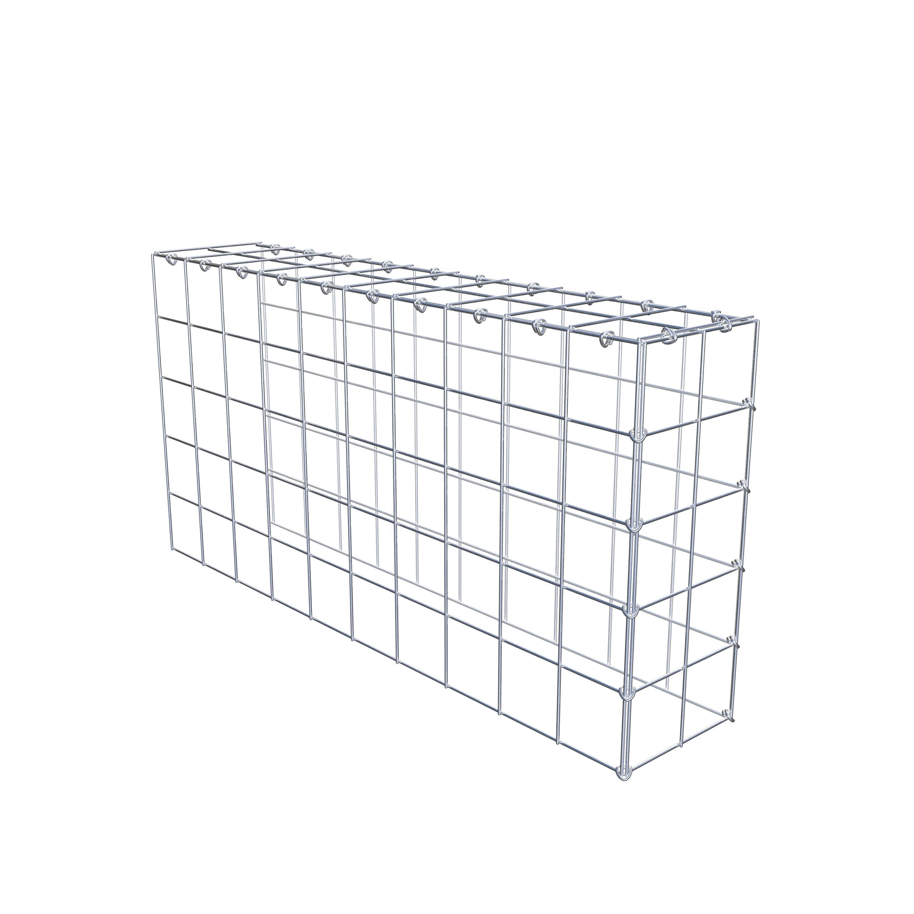 Gavión complementario de tipo 4 100 cm x 50 cm x 20 cm (L x A x P), malla 10 cm x 10 cm, anillo en C