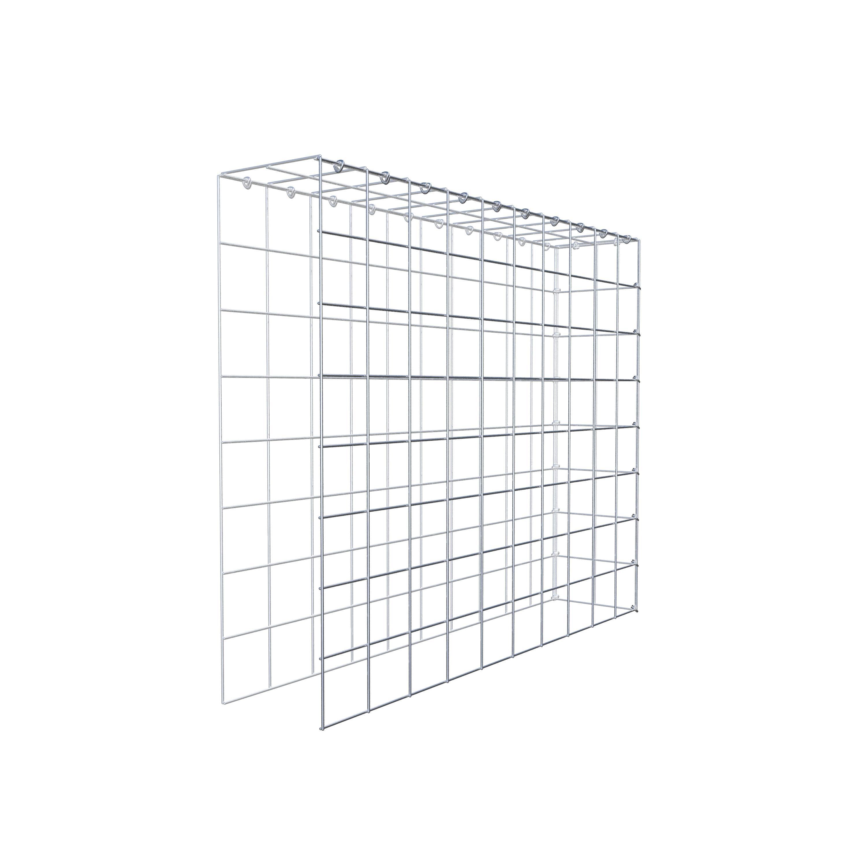 Add-on schanskorf type 4 100 cm x 80 cm x 20 cm (L x H x D), maaswijdte 10 cm x 10 cm, C-ring