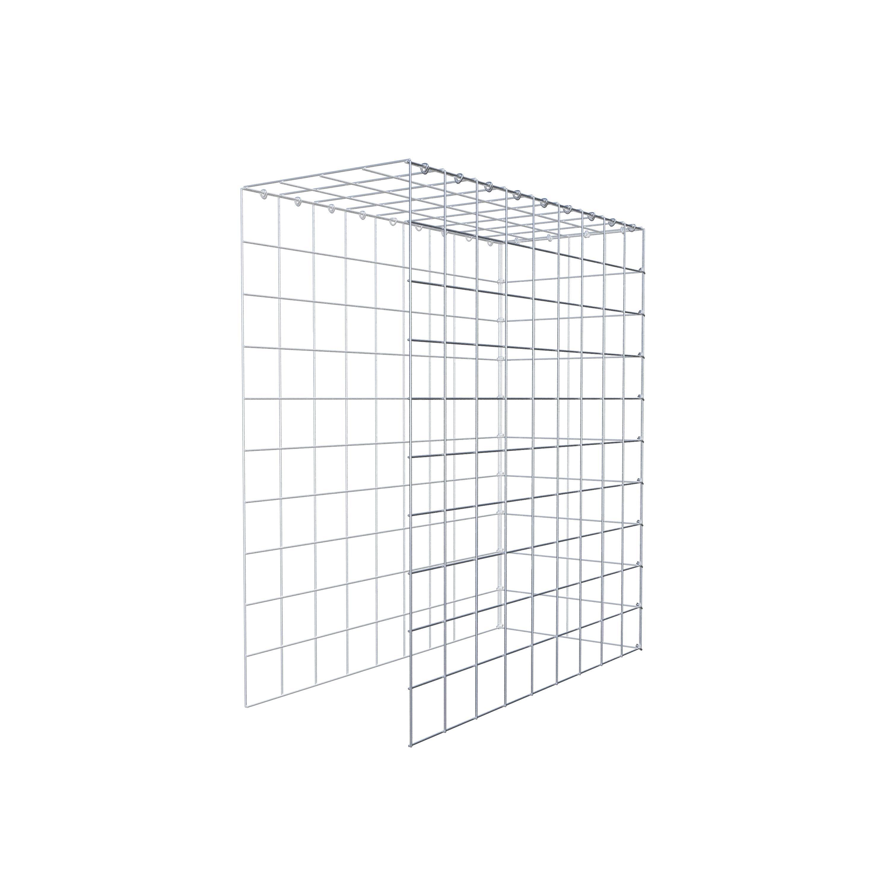 Fourche rapportée type 4 100 cm x 90 cm x 40 cm (L x H x P), mailles 10 cm x 10 cm, anneau C