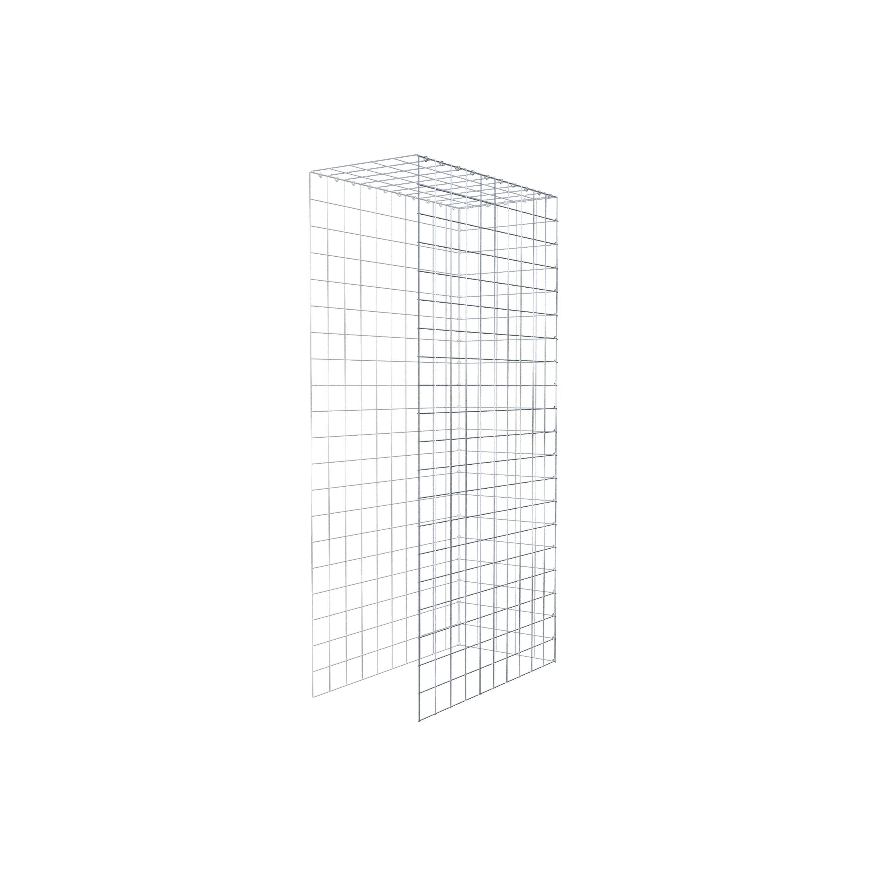 Fourche rapportée type 4 200 cm x 100 cm x 50 cm (L x H x P), mailles 10 cm x 10 cm, anneau en C
