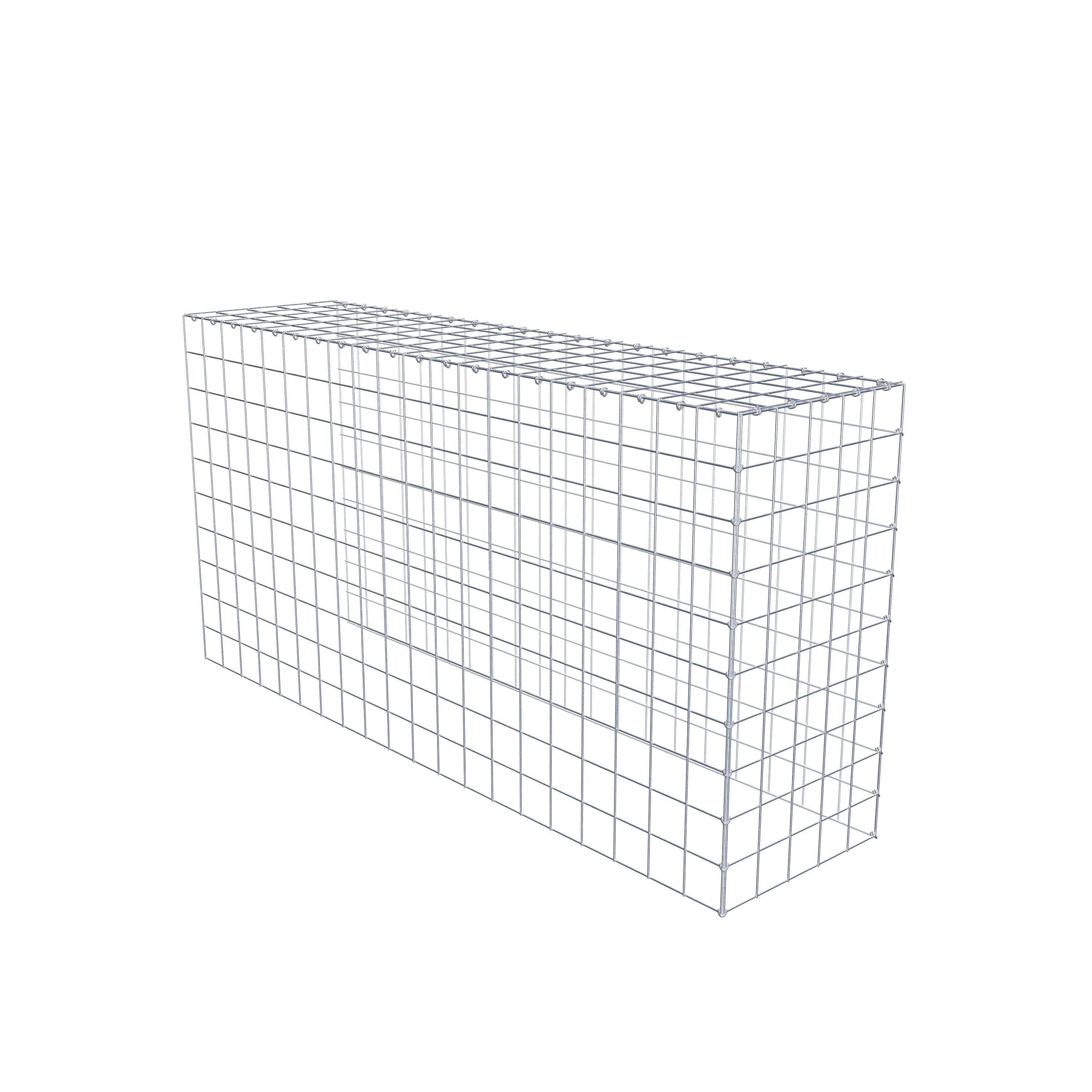 Fourche rapportée type 4 200 cm x 100 cm x 50 cm (L x H x P), mailles 10 cm x 10 cm, anneau en C