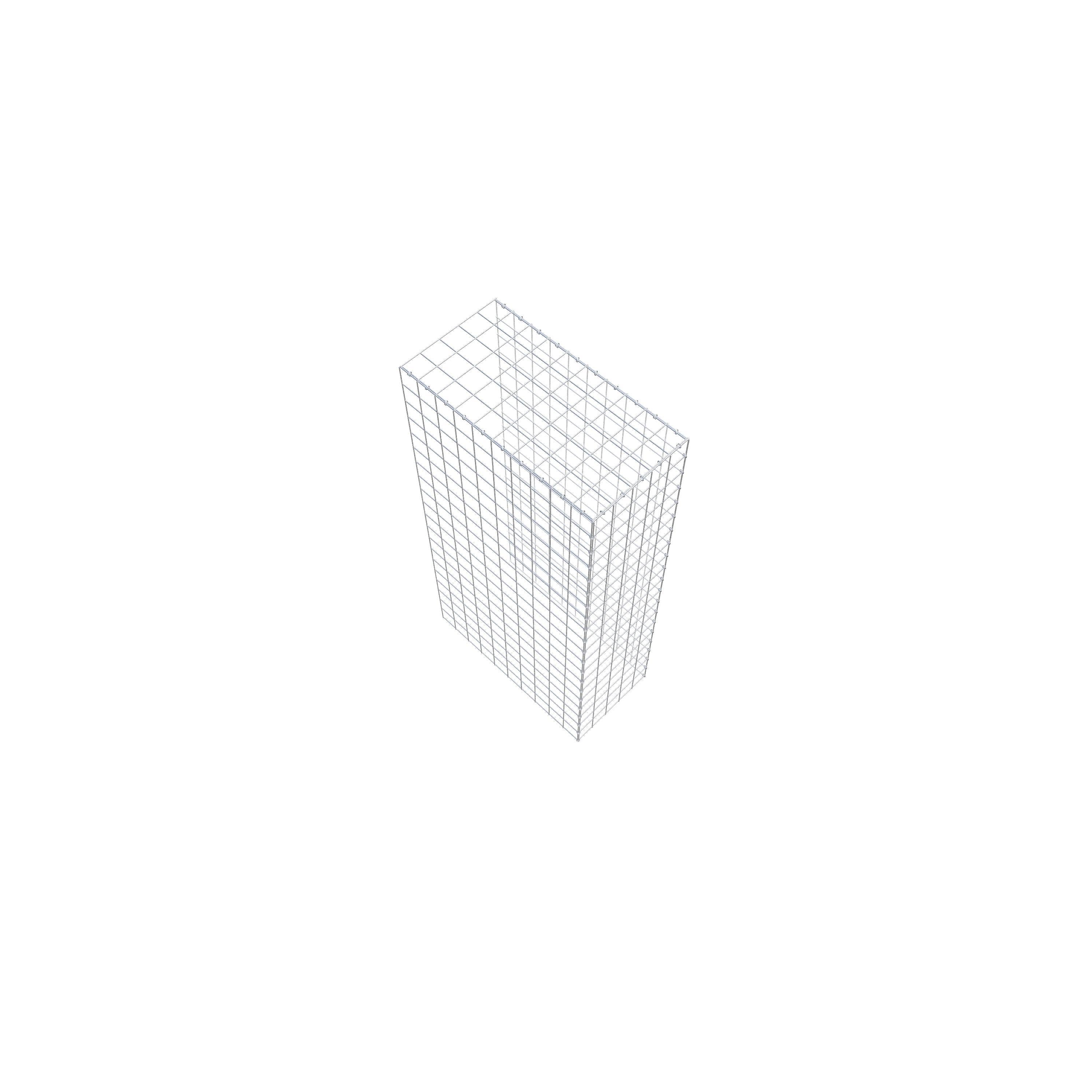 Fourche rapportée type 4 200 cm x 100 cm x 50 cm (L x H x P), mailles 10 cm x 10 cm, anneau en C