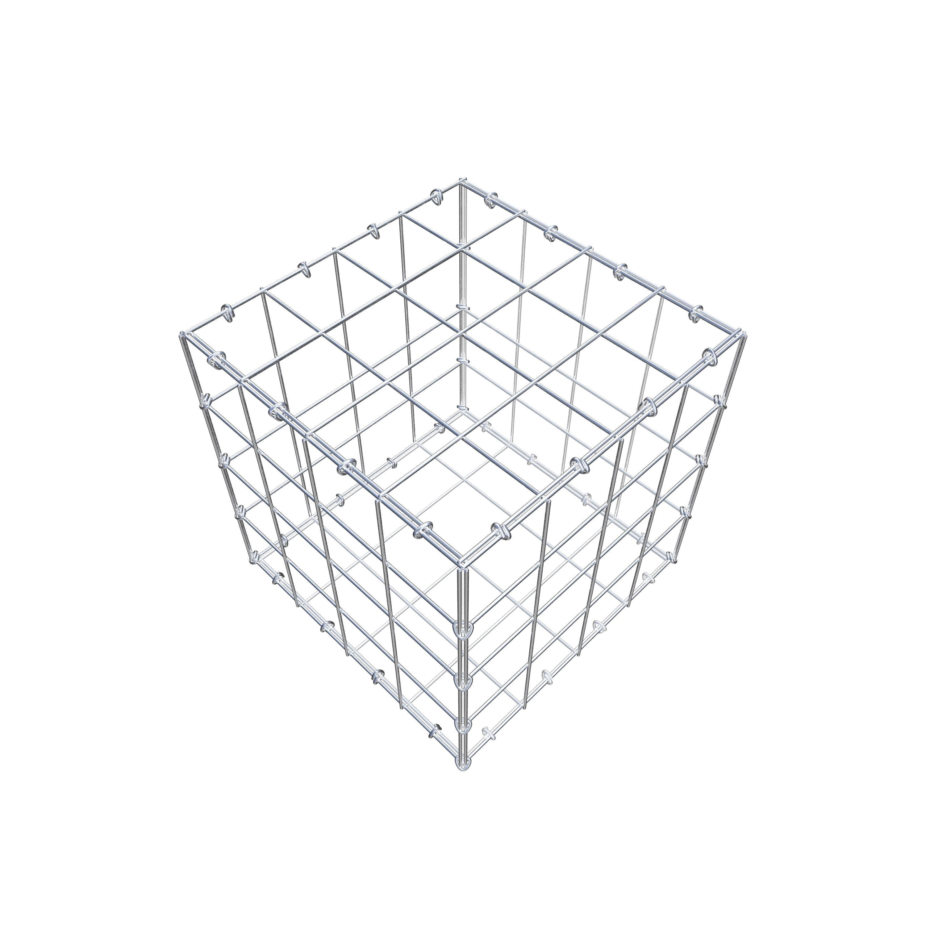 Gabion 40 cm x 40 cm x 40 cm (L x H x D), mesh size 10 cm x 10 cm, C-ring