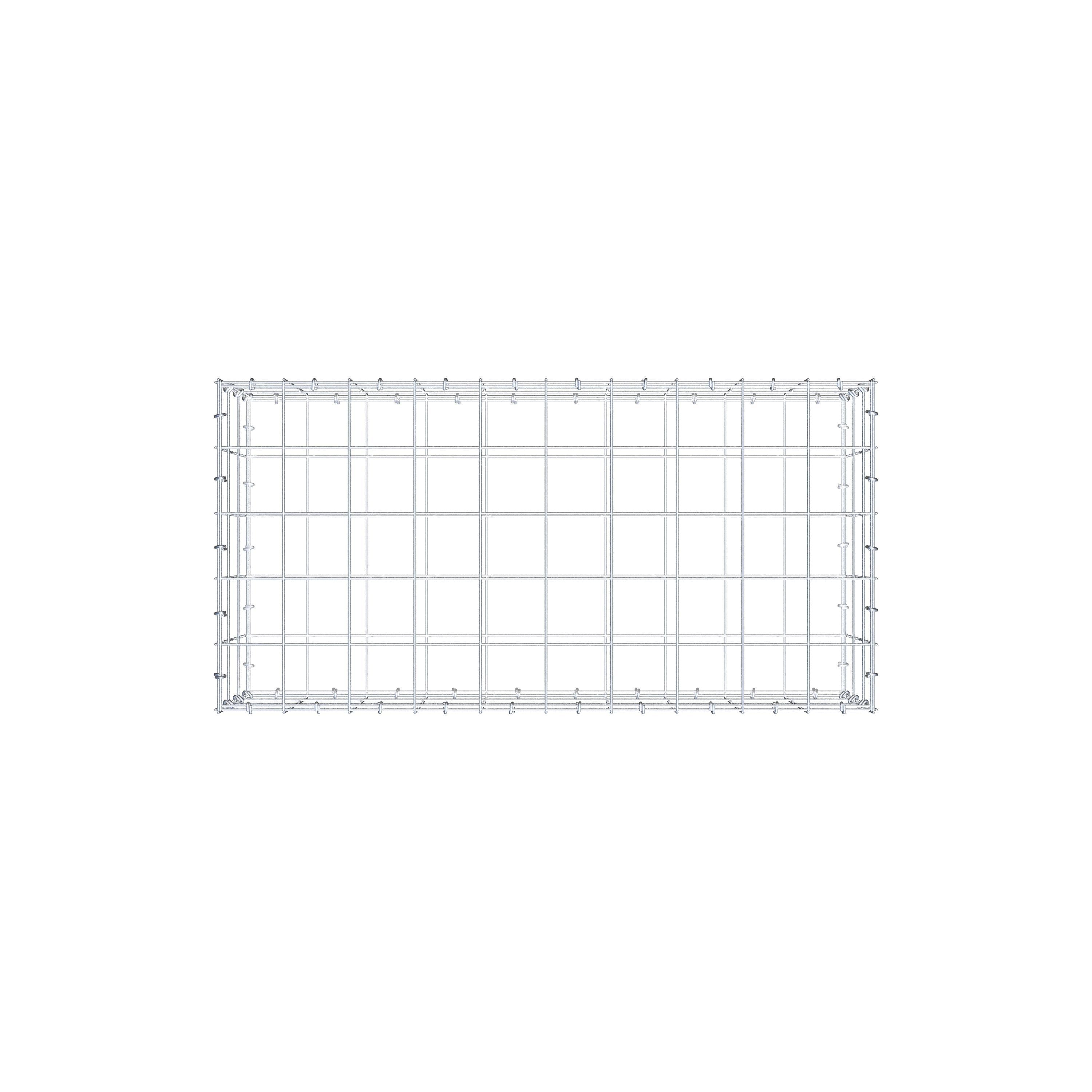 Gabione 100 cm x 30 cm x 50 cm (L x H x T), Maschenweite 10 cm x 10 cm, C-Ring
