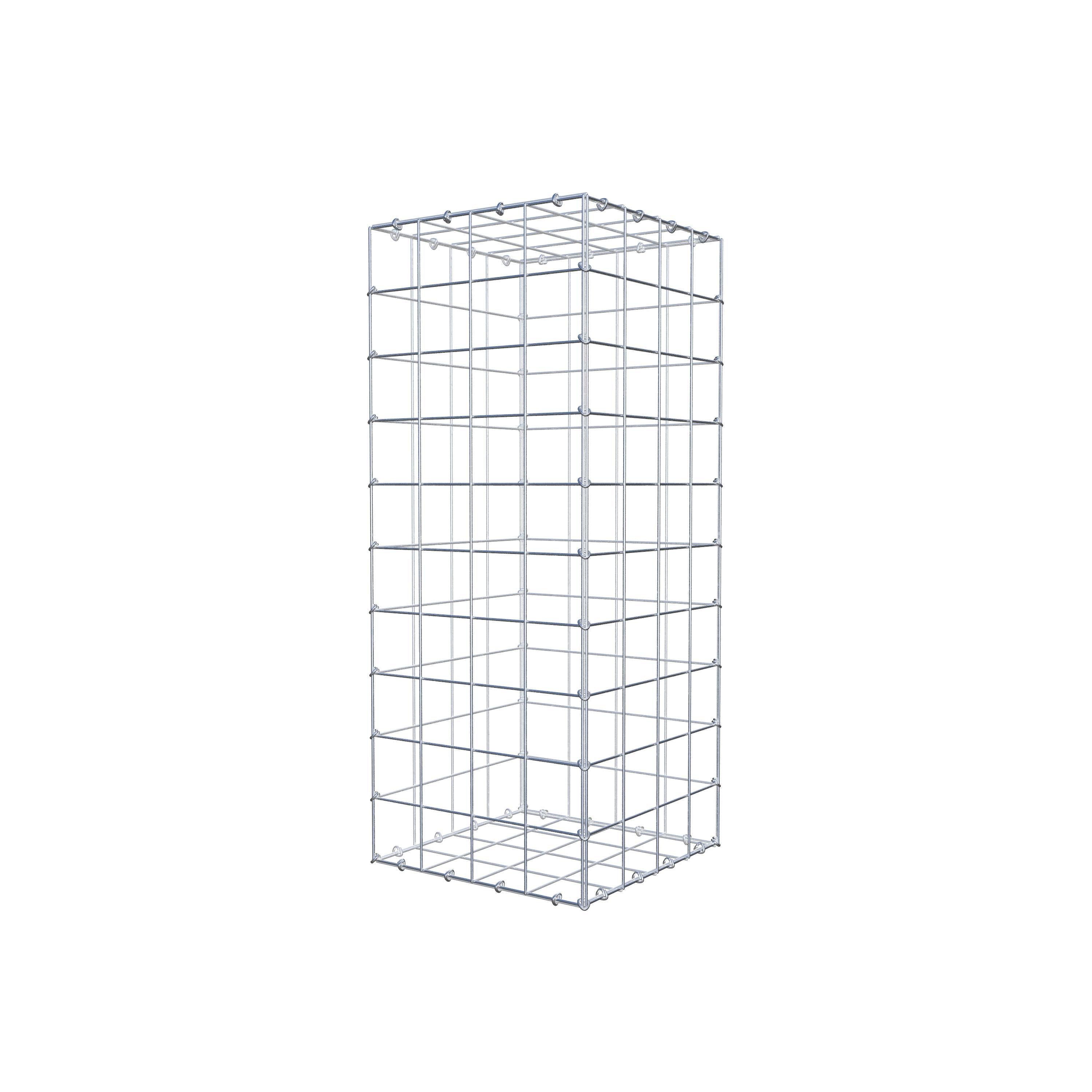 Gabione 100 cm x 40 cm x 40 cm (L x H x T), Maschenweite 10 cm x 10 cm, C-Ring