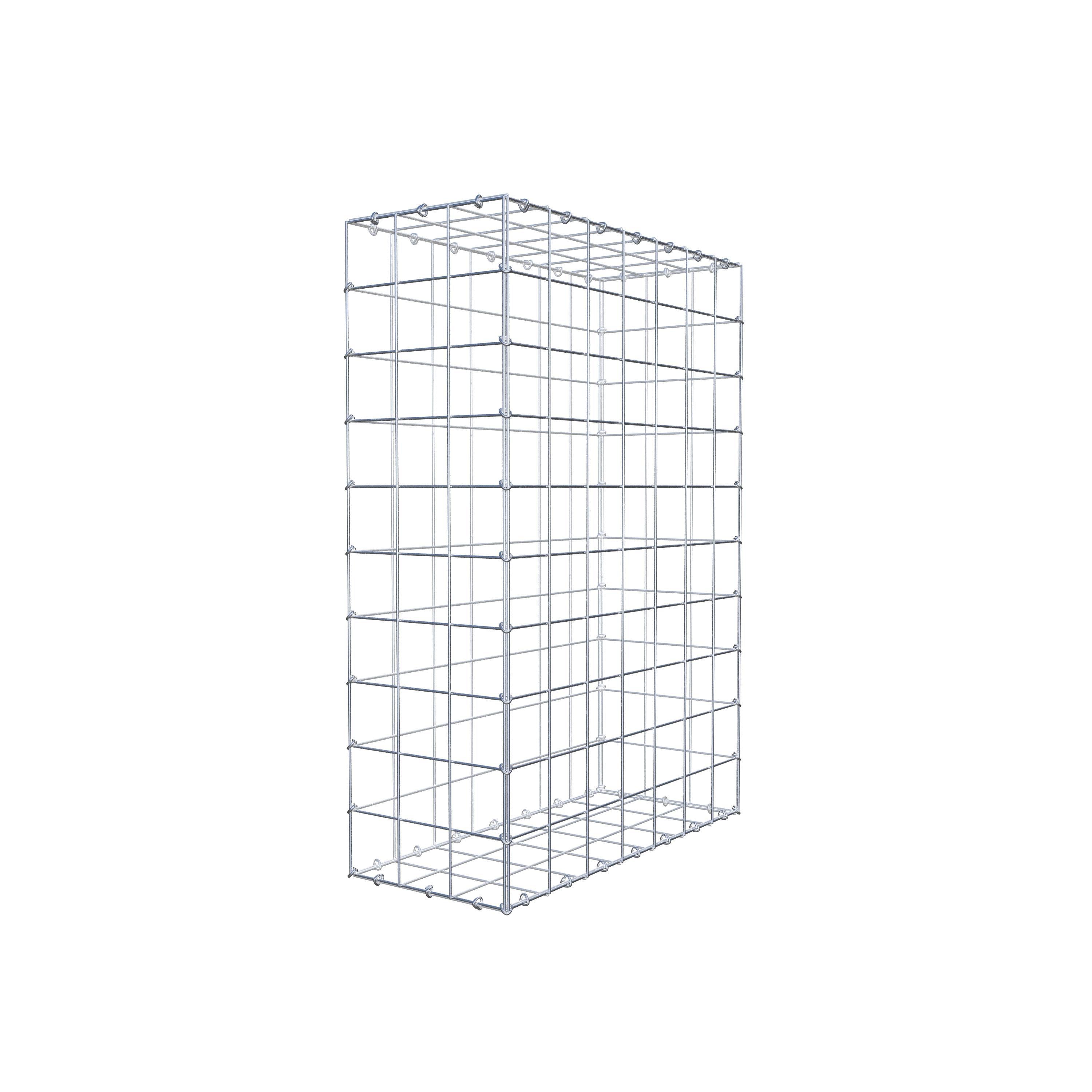 Gabion 100 cm x 70 cm x 30 cm (L x H x P), mailles 10 cm x 10 cm, anneau en C