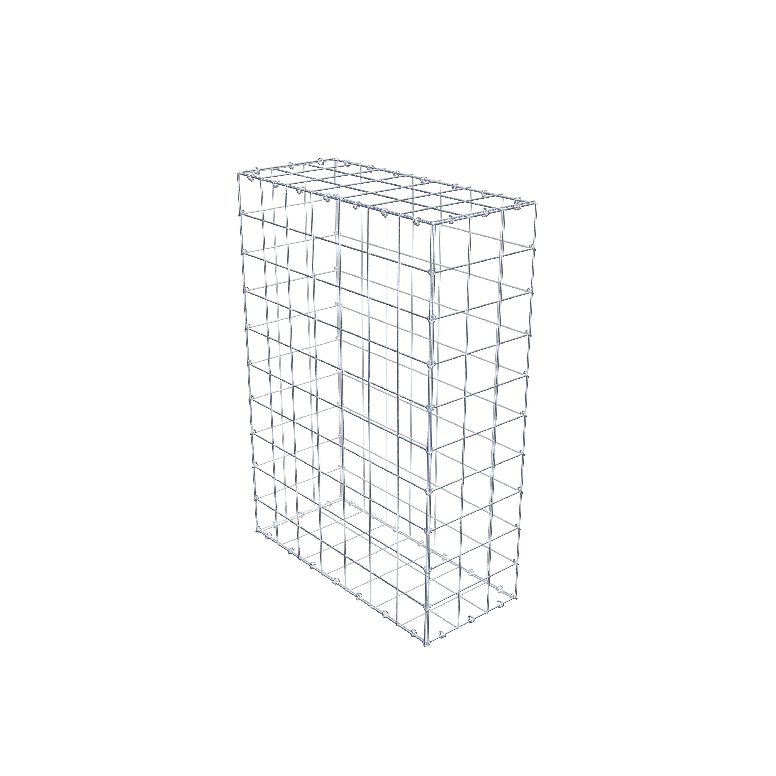 Gabion 100 cm x 70 cm x 30 cm (L x H x P), mailles 10 cm x 10 cm, anneau en C