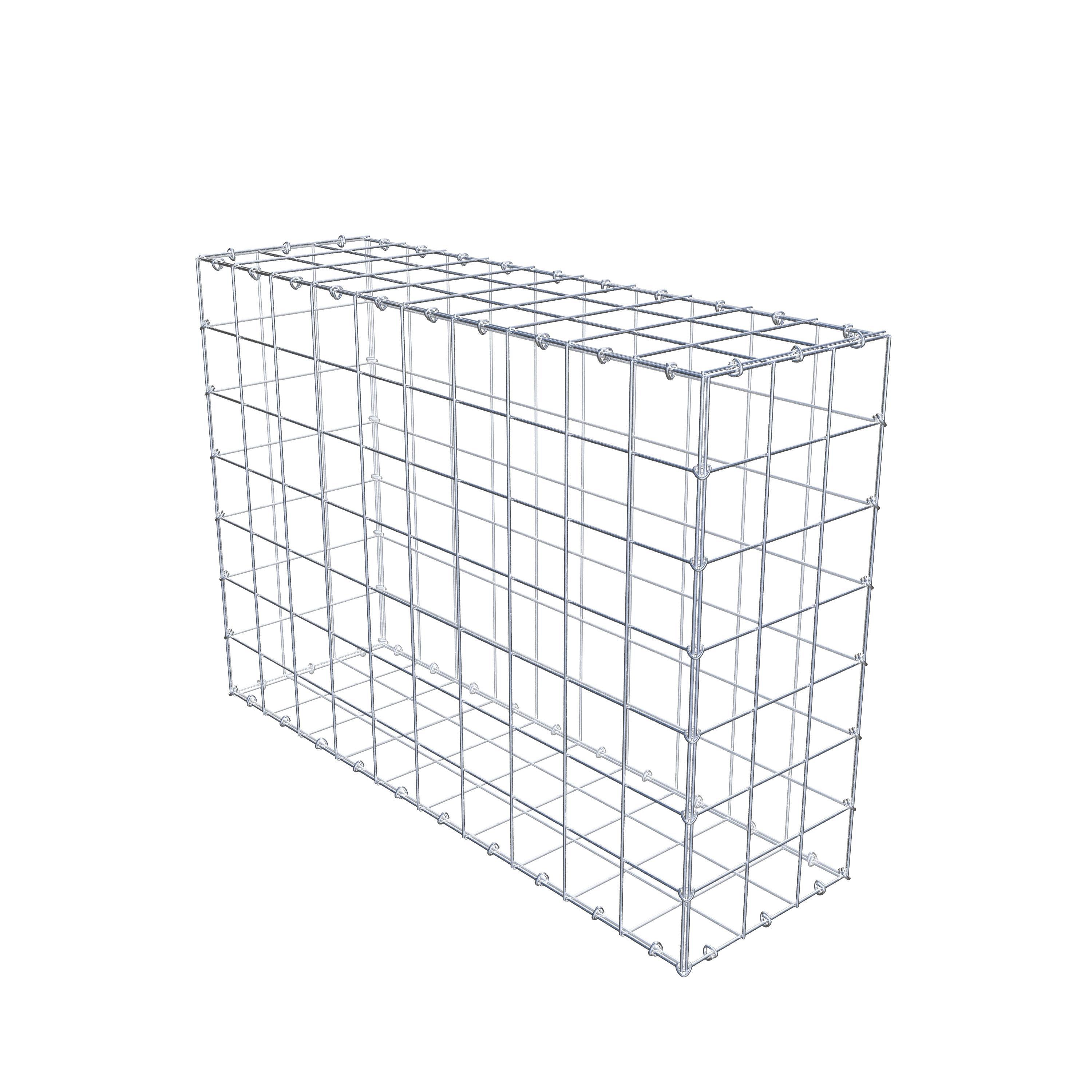 Gabion 100 cm x 70 cm x 30 cm (L x H x P), mailles 10 cm x 10 cm, anneau en C