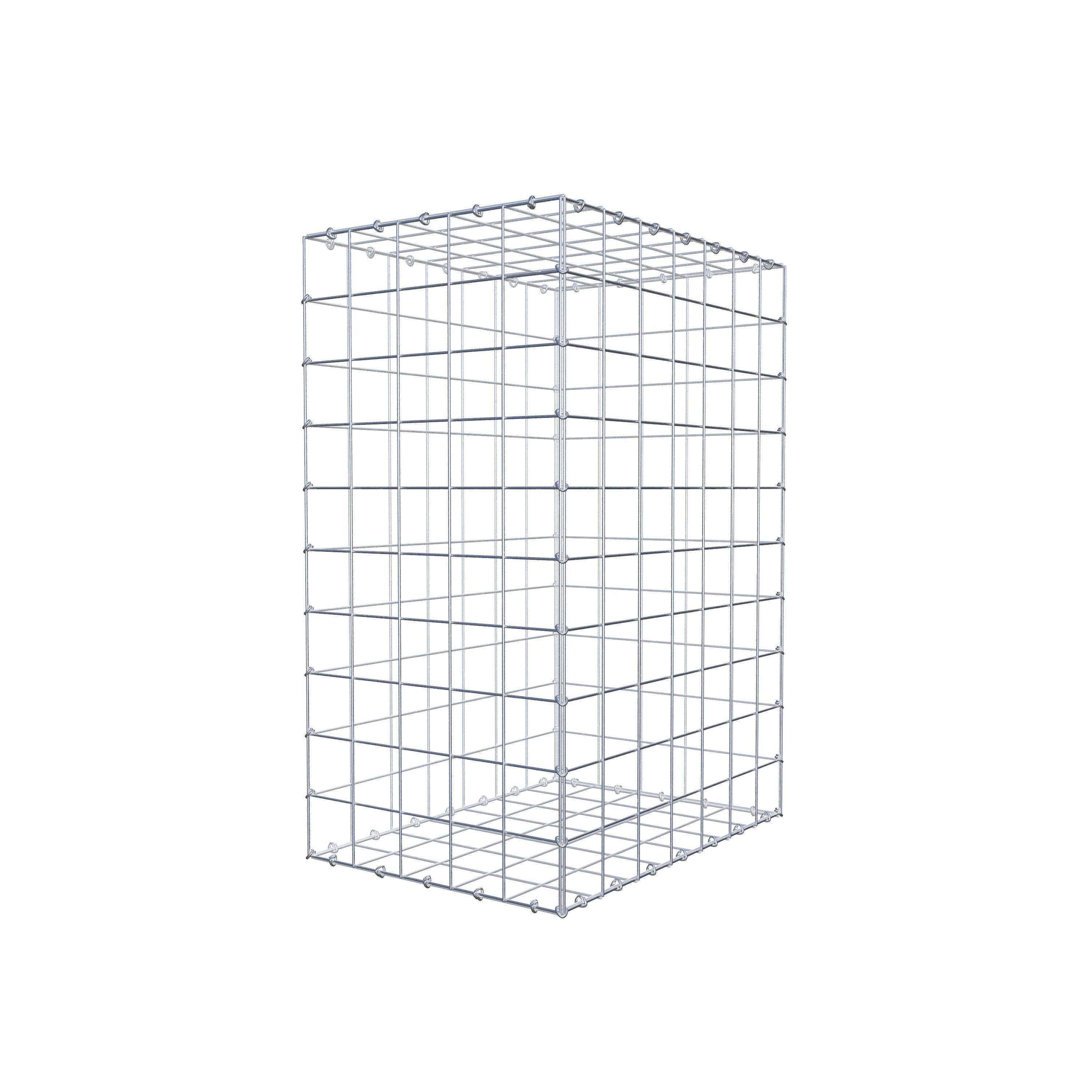 Gabion 100 cm x 70 cm x 50 cm (L x H x P), mailles 10 cm x 10 cm, anneau en C