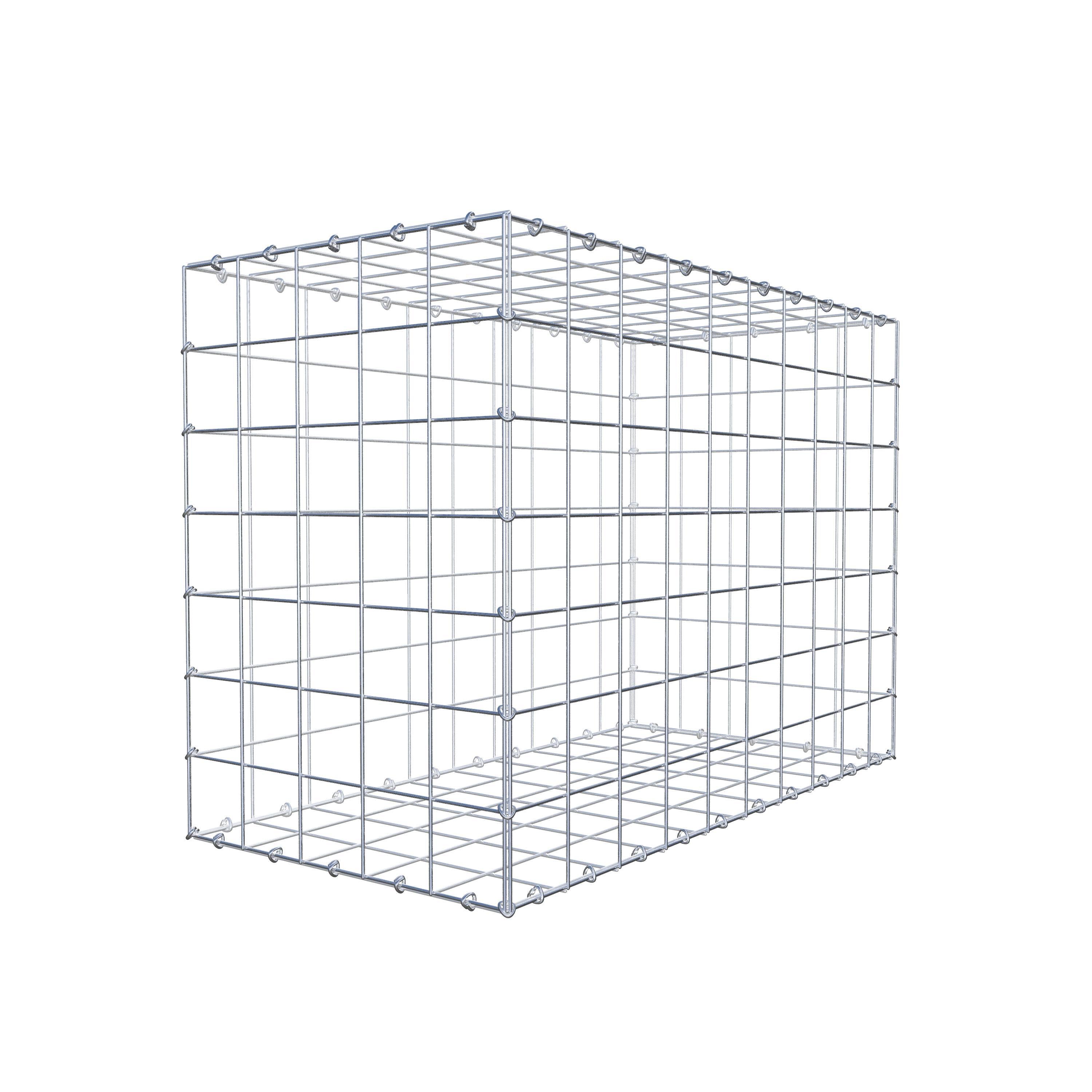 Gabion 100 cm x 70 cm x 50 cm (L x H x P), mailles 10 cm x 10 cm, anneau en C