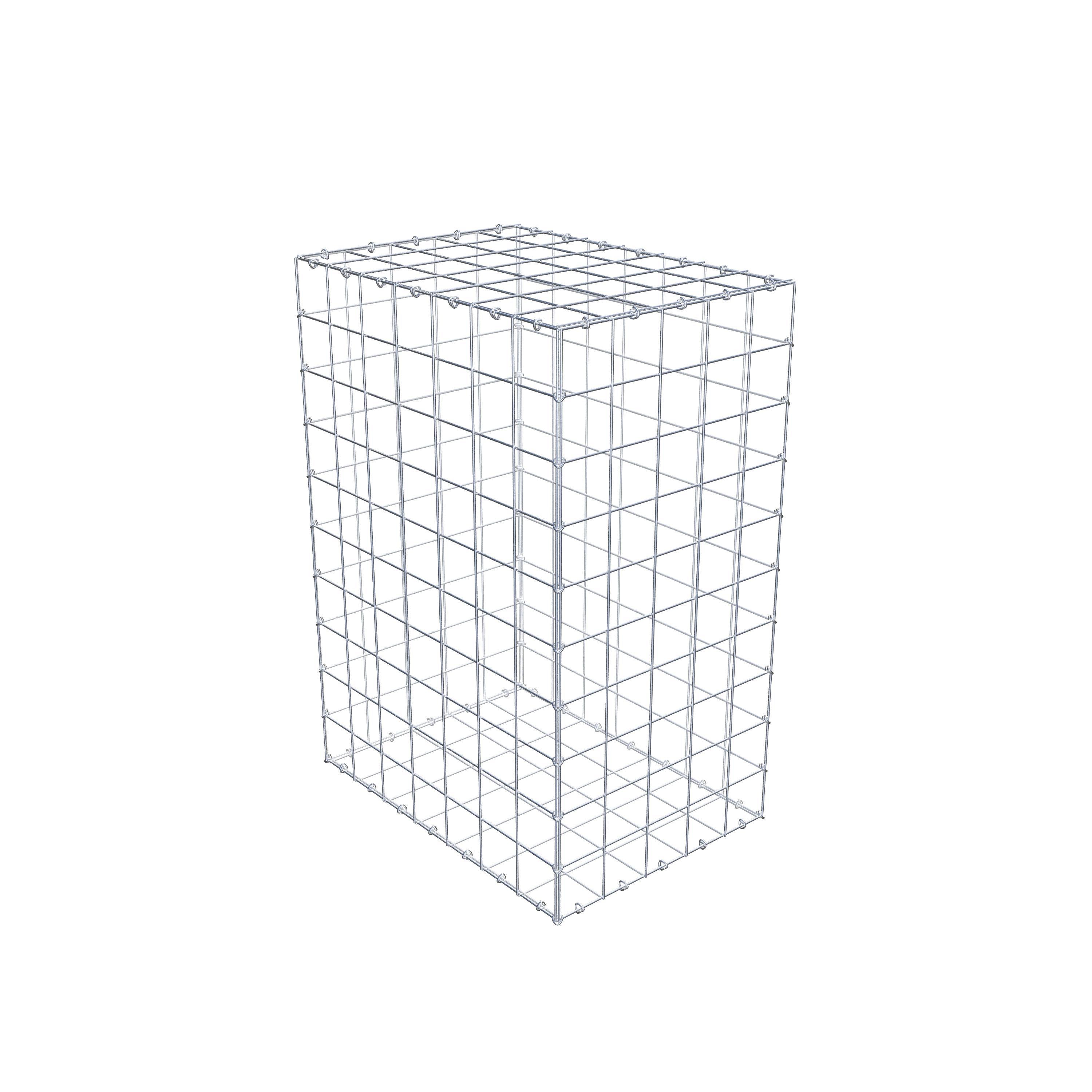 Gabion 100 cm x 70 cm x 50 cm (L x H x P), mailles 10 cm x 10 cm, anneau en C