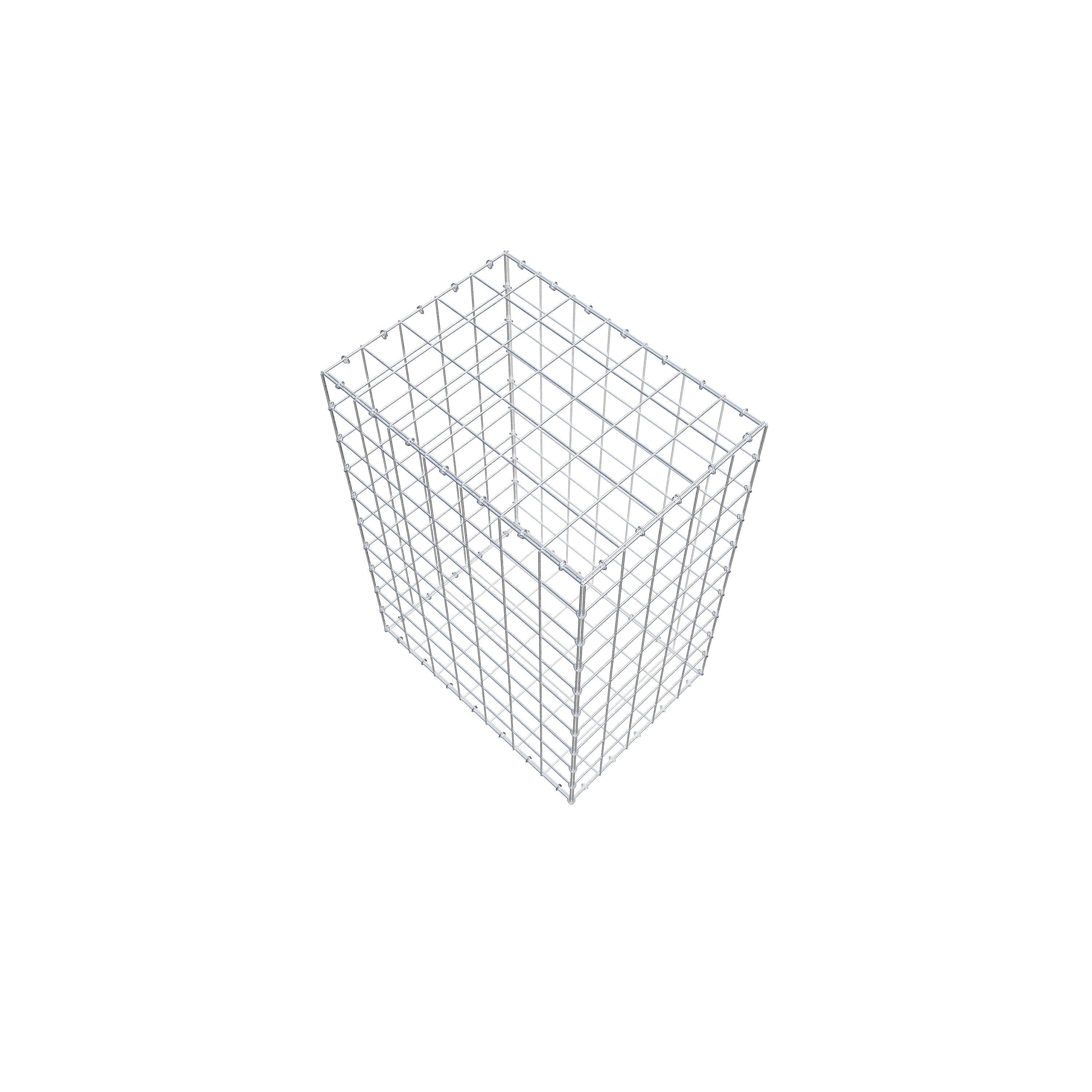Gabion 100 cm x 70 cm x 50 cm (L x H x P), mailles 10 cm x 10 cm, anneau en C