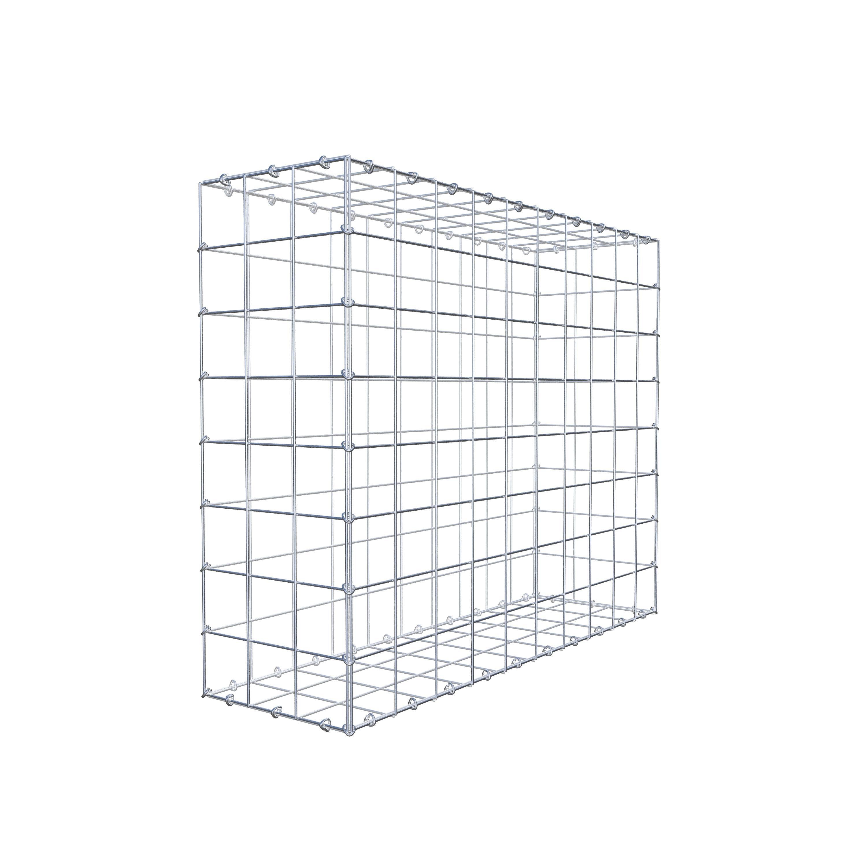 Gabion 100 cm x 80 cm x 30 cm (L x H x P), mailles 10 cm x 10 cm, anneau en C