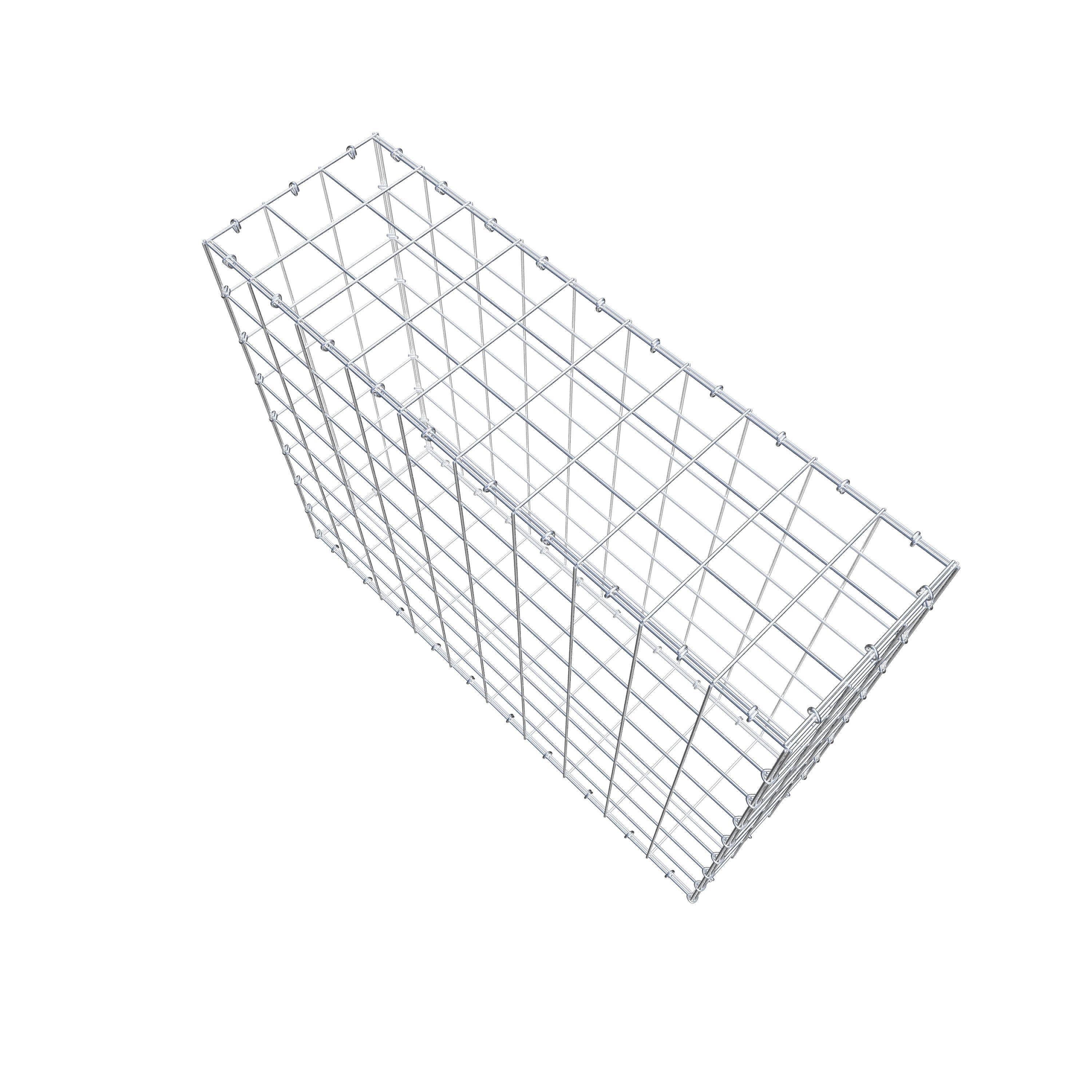 Gabion 100 cm x 80 cm x 30 cm (L x H x P), mailles 10 cm x 10 cm, anneau en C