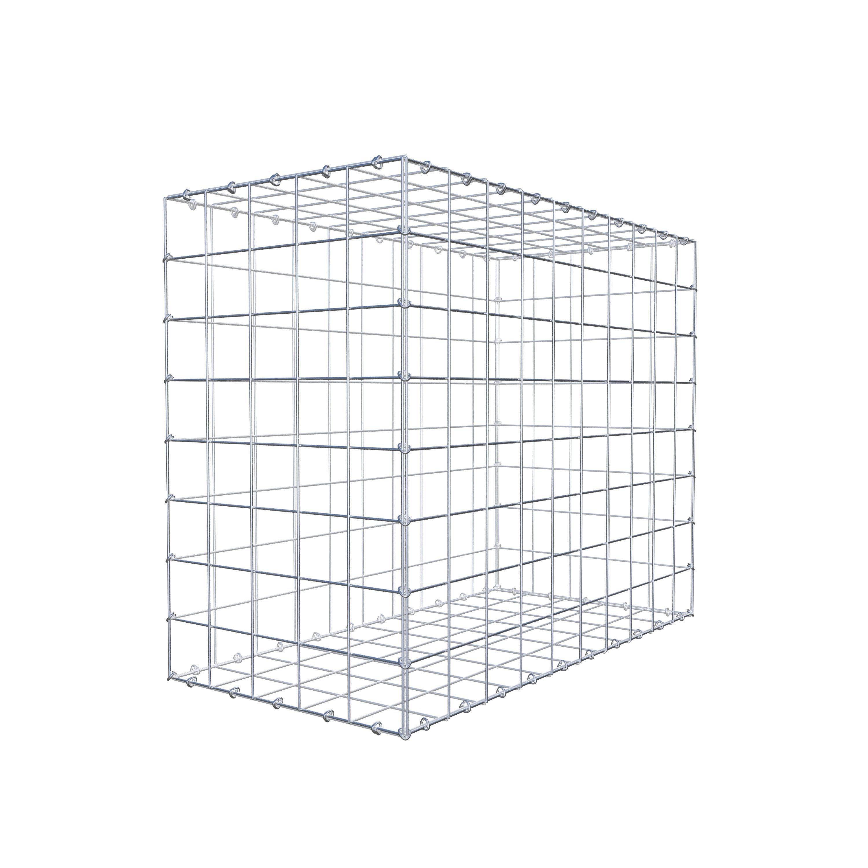 Gabion 100 cm x 80 cm x 50 cm (L x H x P), mailles 10 cm x 10 cm, anneau en C