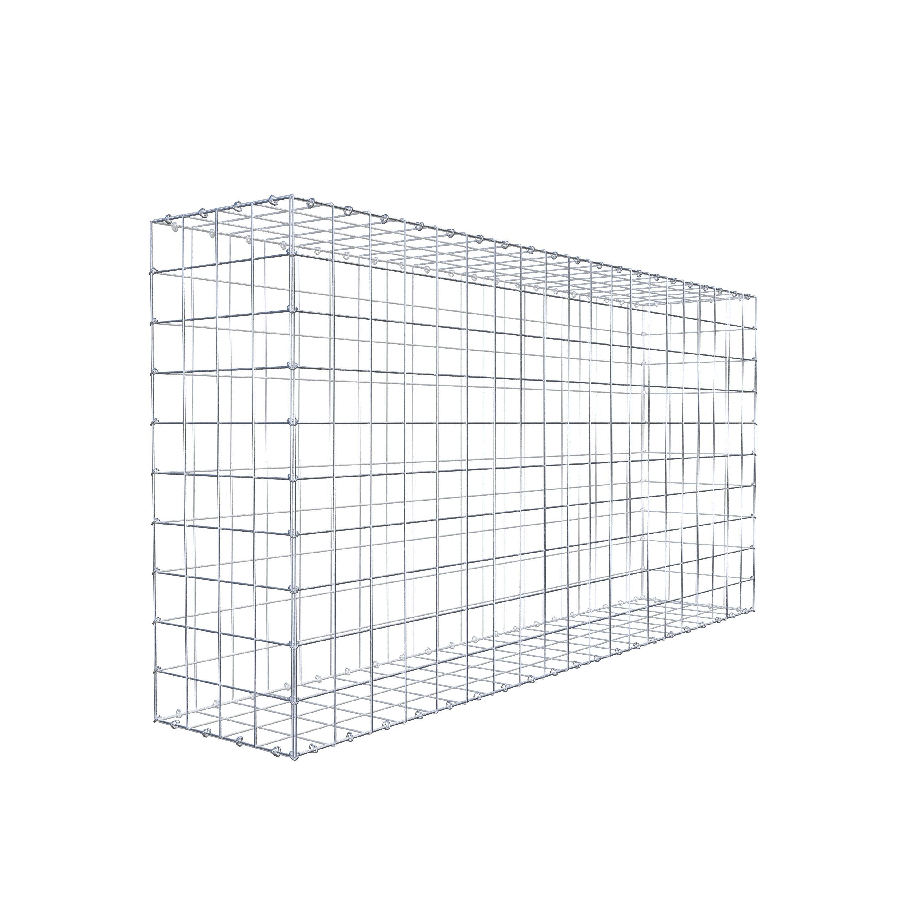 Gabion 200 cm x 100 cm x 40 cm (L x H x P), mailles 10 cm x 10 cm, anneau en C