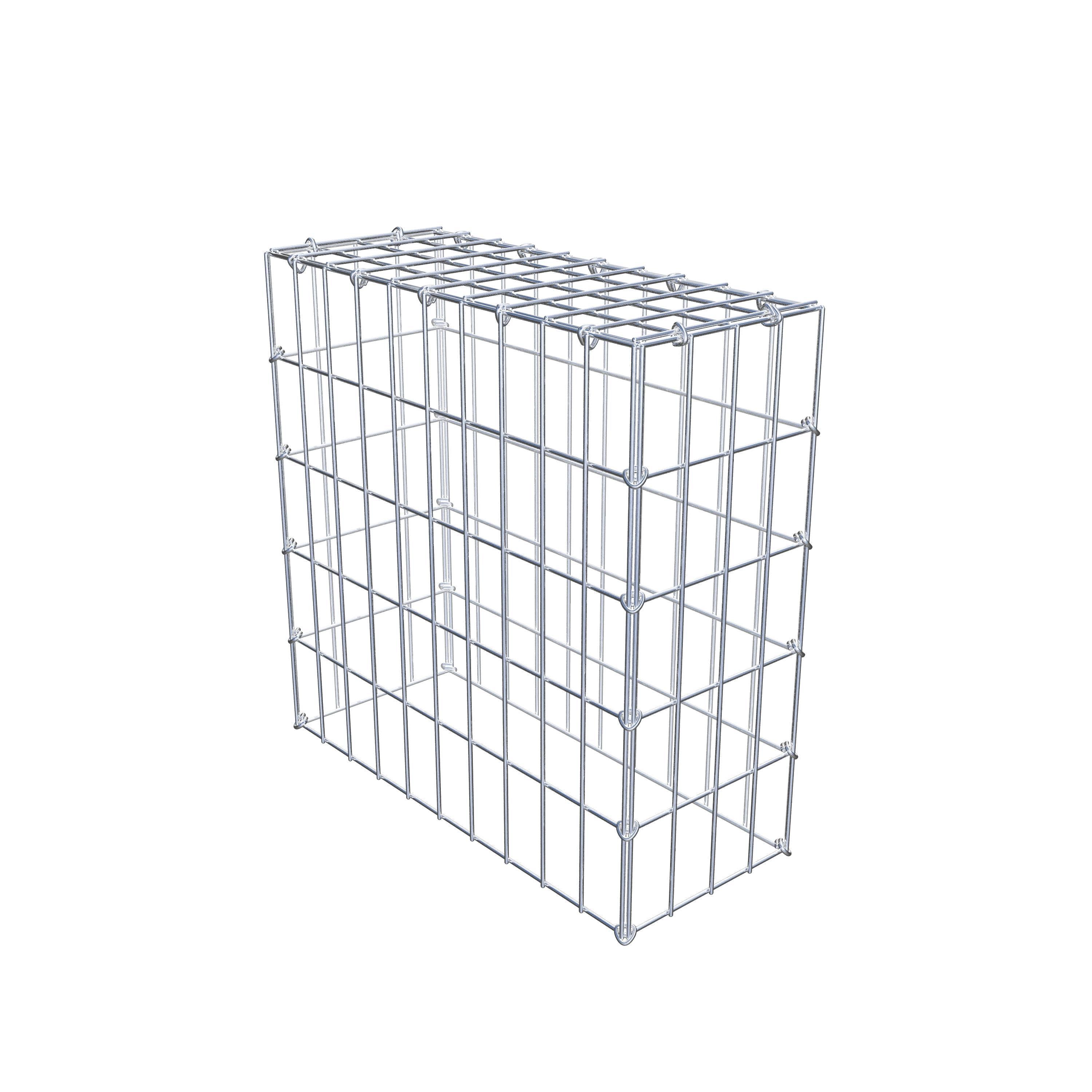 Pila adicional tipo 3 50 cm x 50 cm x 20 cm (L x A x P), malla 5 cm x 10 cm, anillo en C