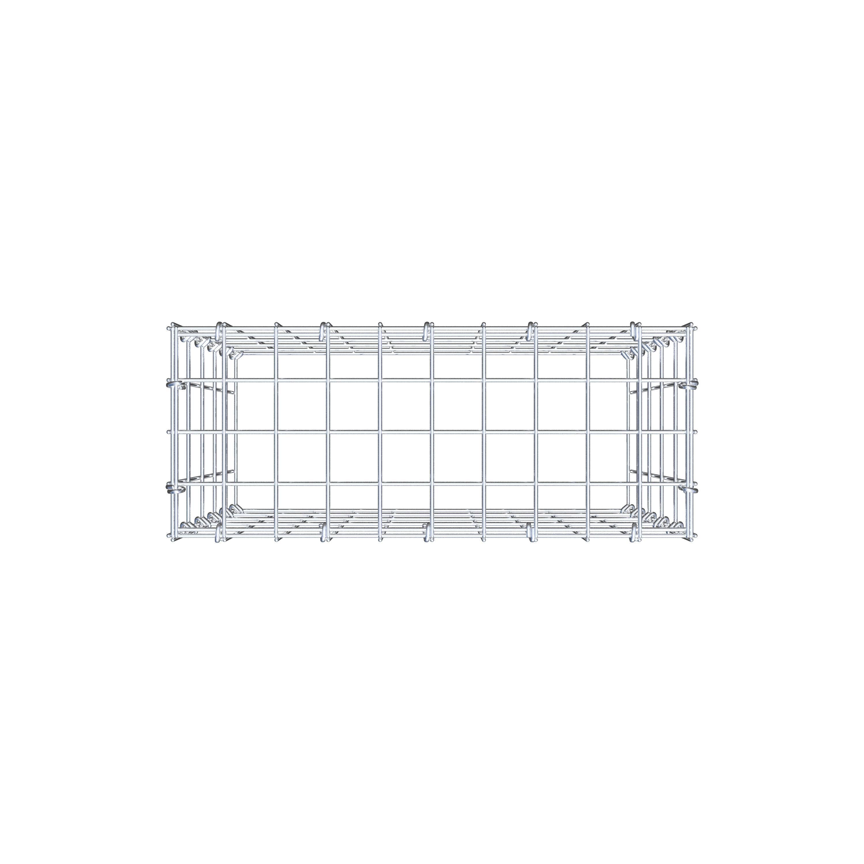 Pila adicional tipo 3 50 cm x 50 cm x 20 cm (L x A x P), malla 5 cm x 10 cm, anillo en C