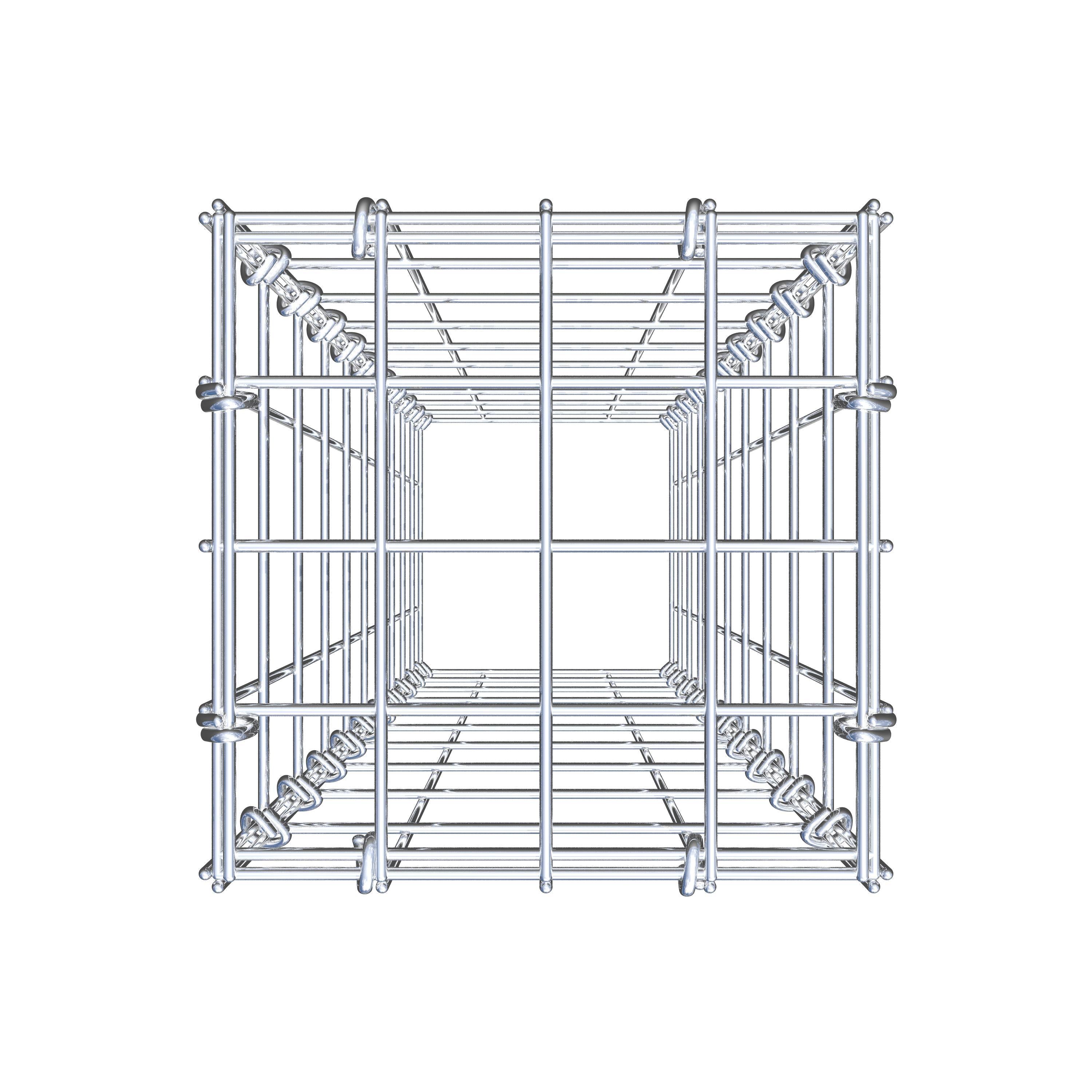 Gabião Tipo 3 100 cm x 20 cm x 20 cm (C x A x P), malhagem 5 cm x 10 cm, anel C