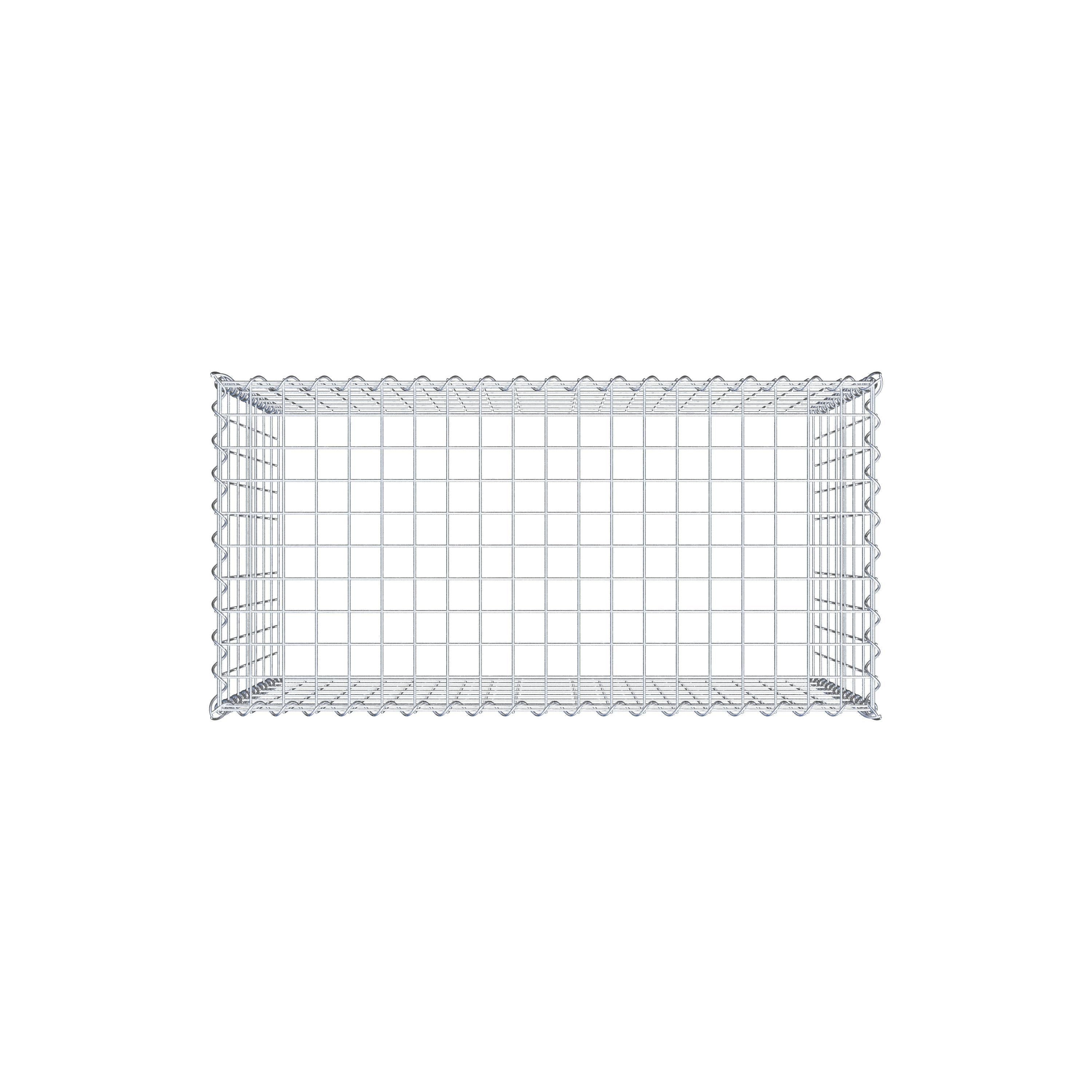 Anbaugabione Typ 3 100 cm x 70 cm x 50 cm (L x H x T), Maschenweite 5 cm x 10 cm, Spirale