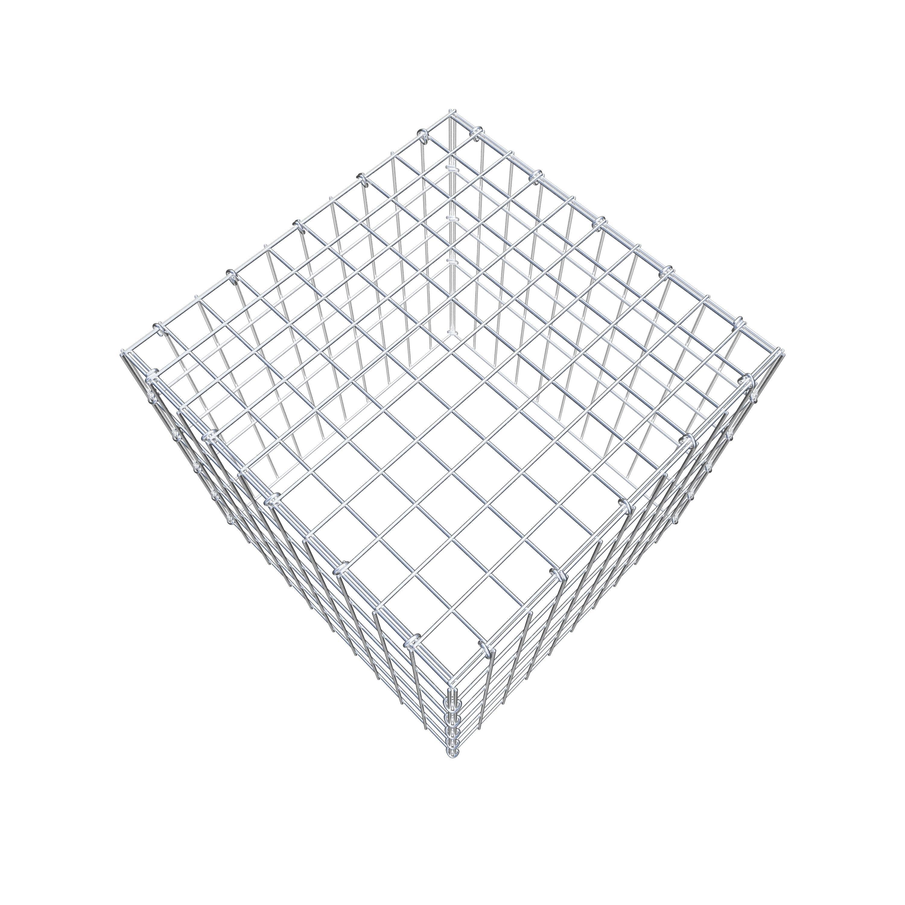 Extra gabion typ 3 50 cm x 50 cm x 50 cm (L x H x D), maskstorlek 5 cm x 10 cm, C-ring
