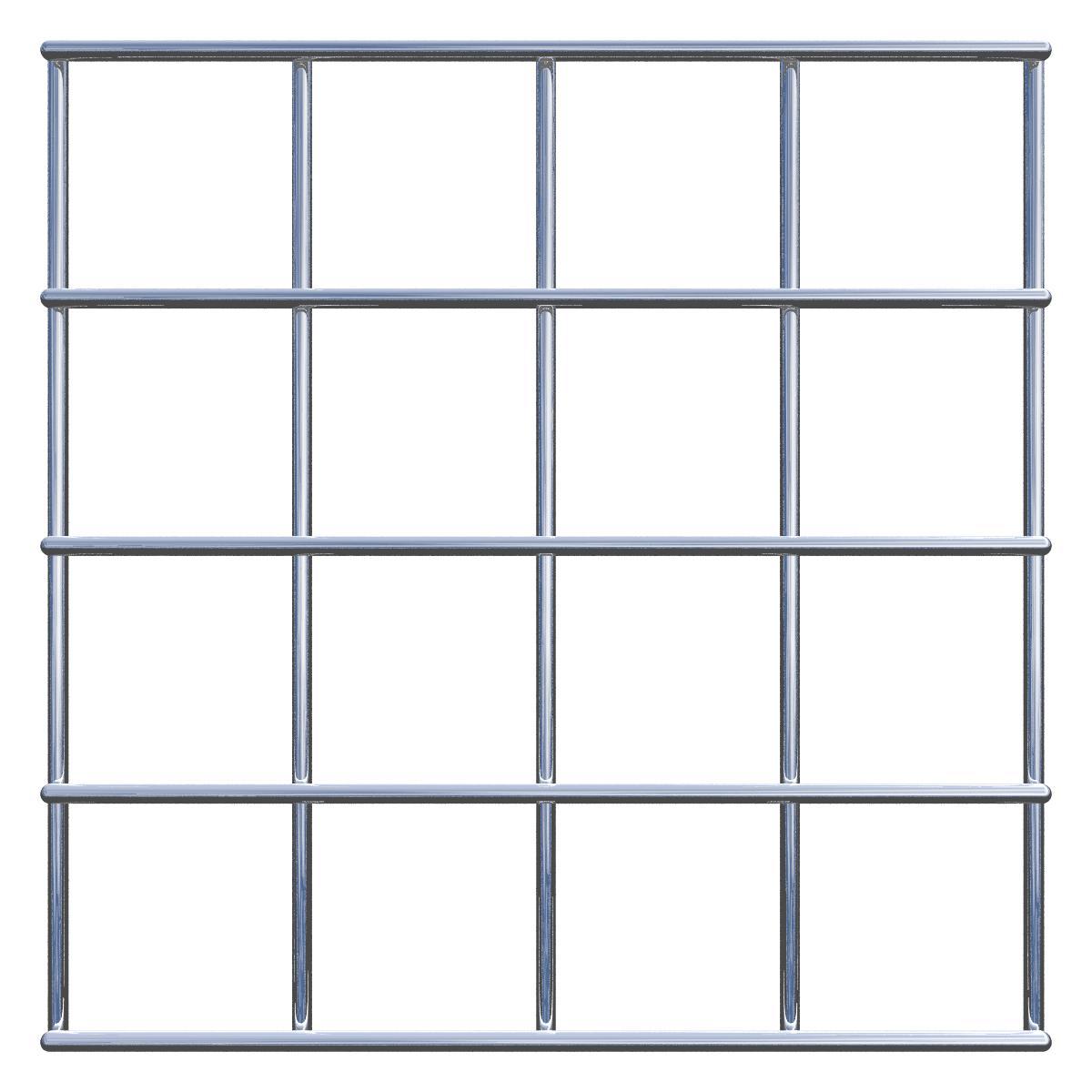 Decorative trellis / trellis (including mounting material) mesh size 5 x 5 cm