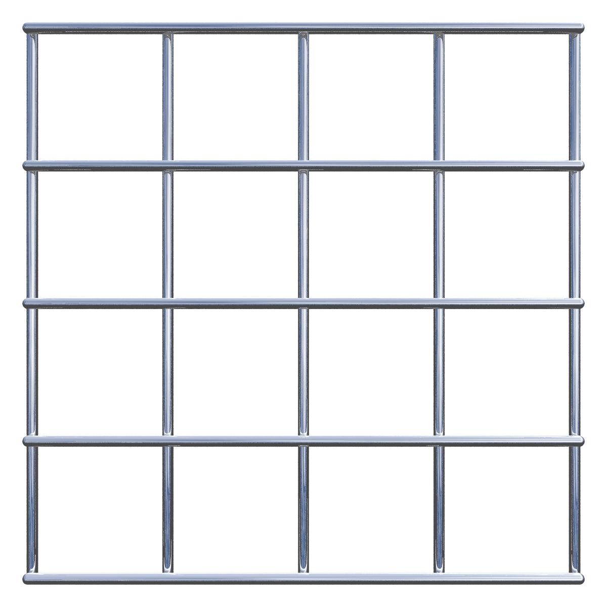 Decorative trellis / trellis (including mounting material) mesh size 5 x 5 cm