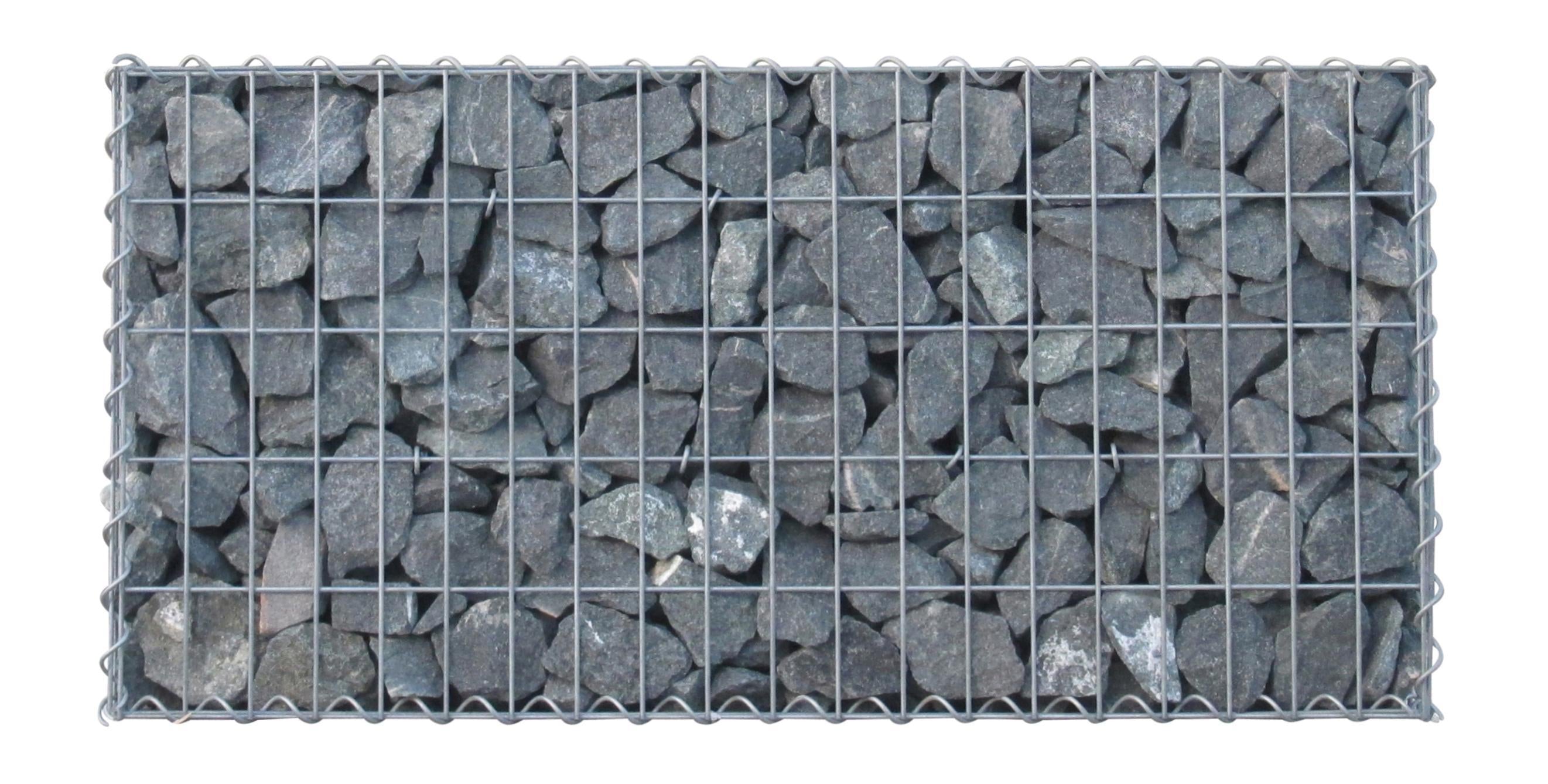 Gabião 100 cm x 60 cm x 40 cm (C x A x P), malhagem 5 cm x 10 cm, espiral