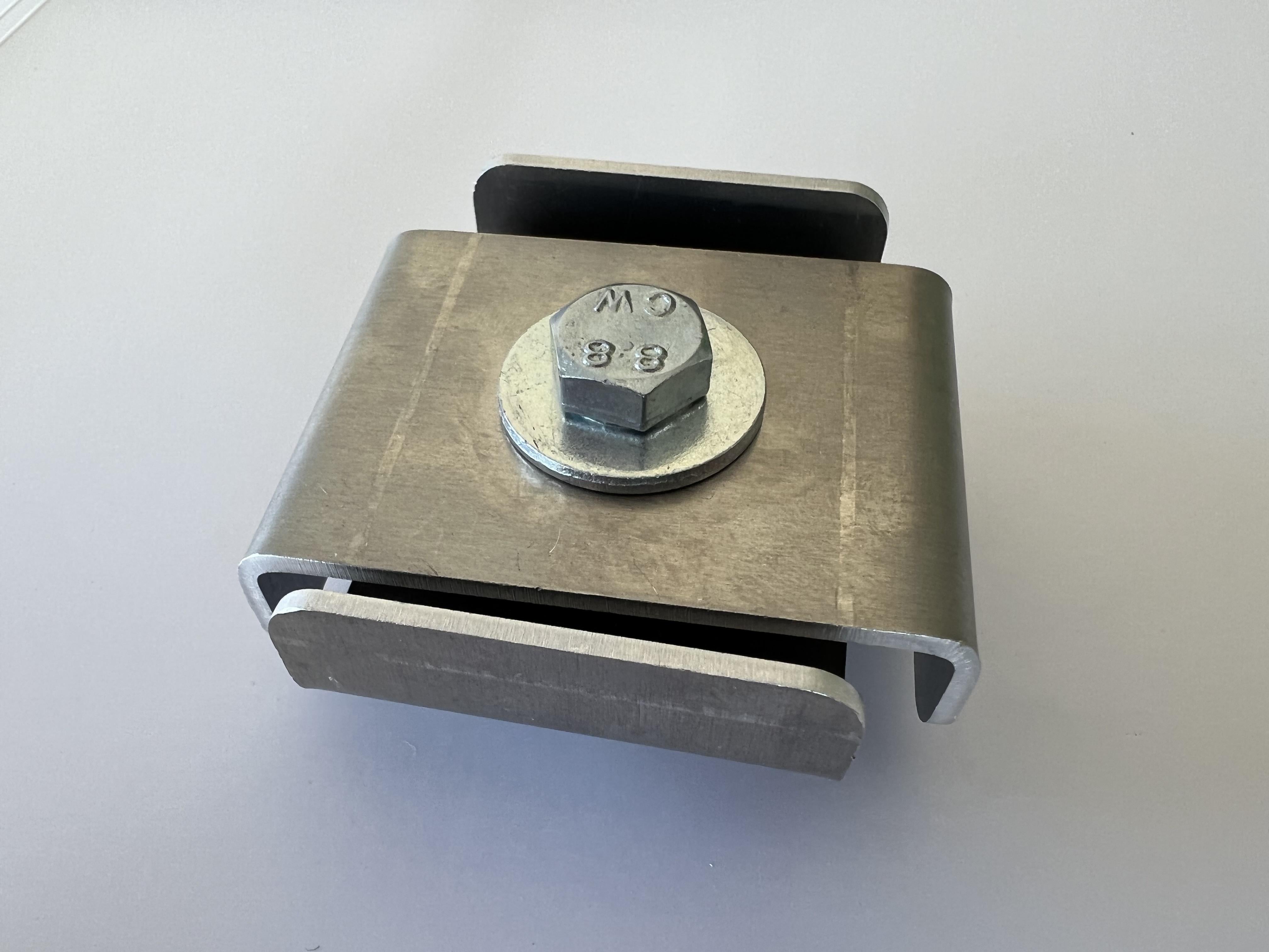 Agrafe pour 5 x 5 cm, aluminium
