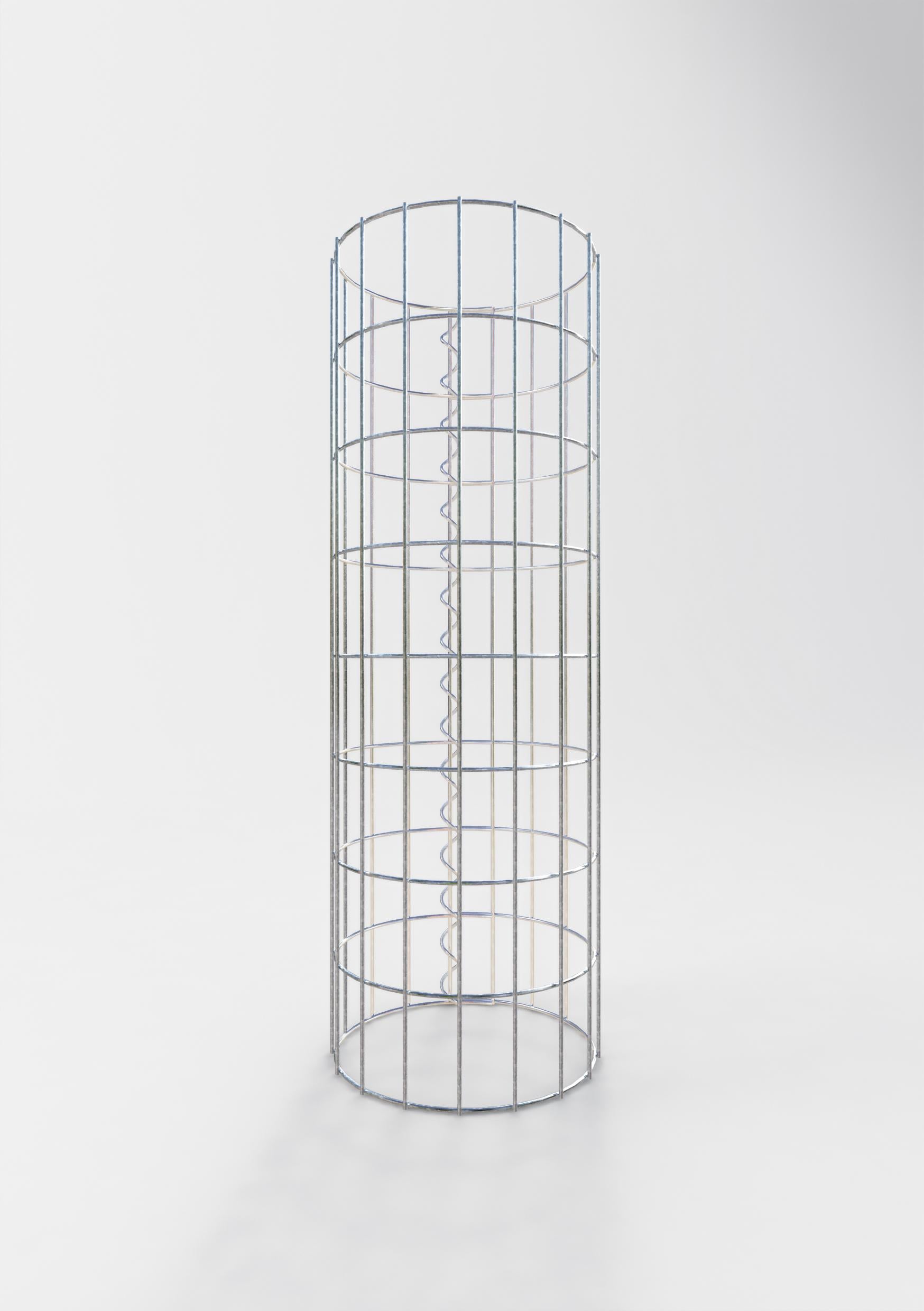 Gabionensäule rund 27 cm Durchmesser, 80 cm Höhe, Maschenweite 5 cm x 10 cm