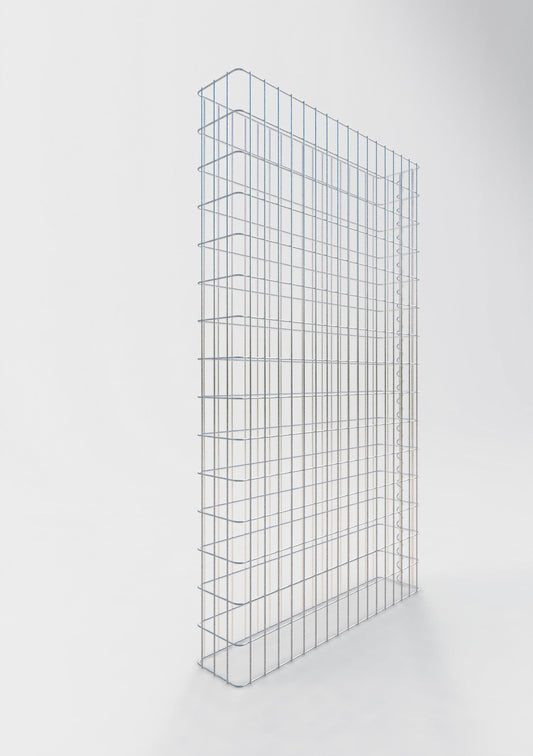 Clôture en gabion Longueur 87 cm, hauteur 160 cm, profondeur 17 cm, mailles 5 x 10 cm