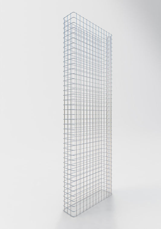 Clôture en gabion Longueur 67 cm, hauteur 200 cm, profondeur 17 cm, mailles 5 x 5 cm