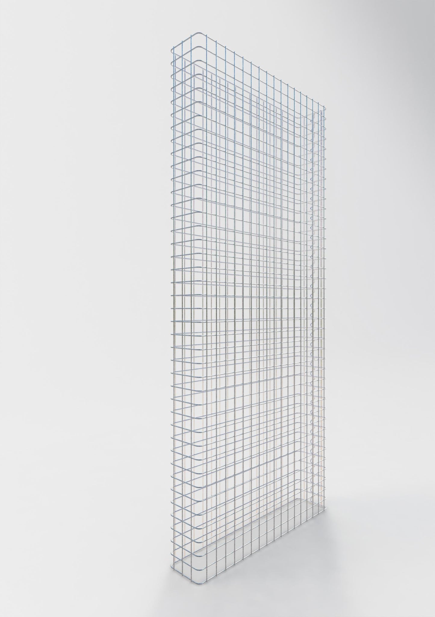 Recinzione in gabbioni lunghezza 87 cm, altezza 160 cm, profondità 17 cm, maglia 5 x 5 cm