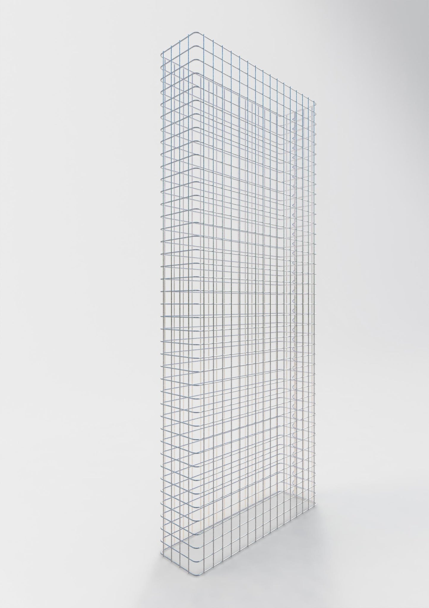 Schanskorfomheining lengte 82 cm, hoogte 200 cm, diepte 22 cm, maaswijdte 5 x 5 cm