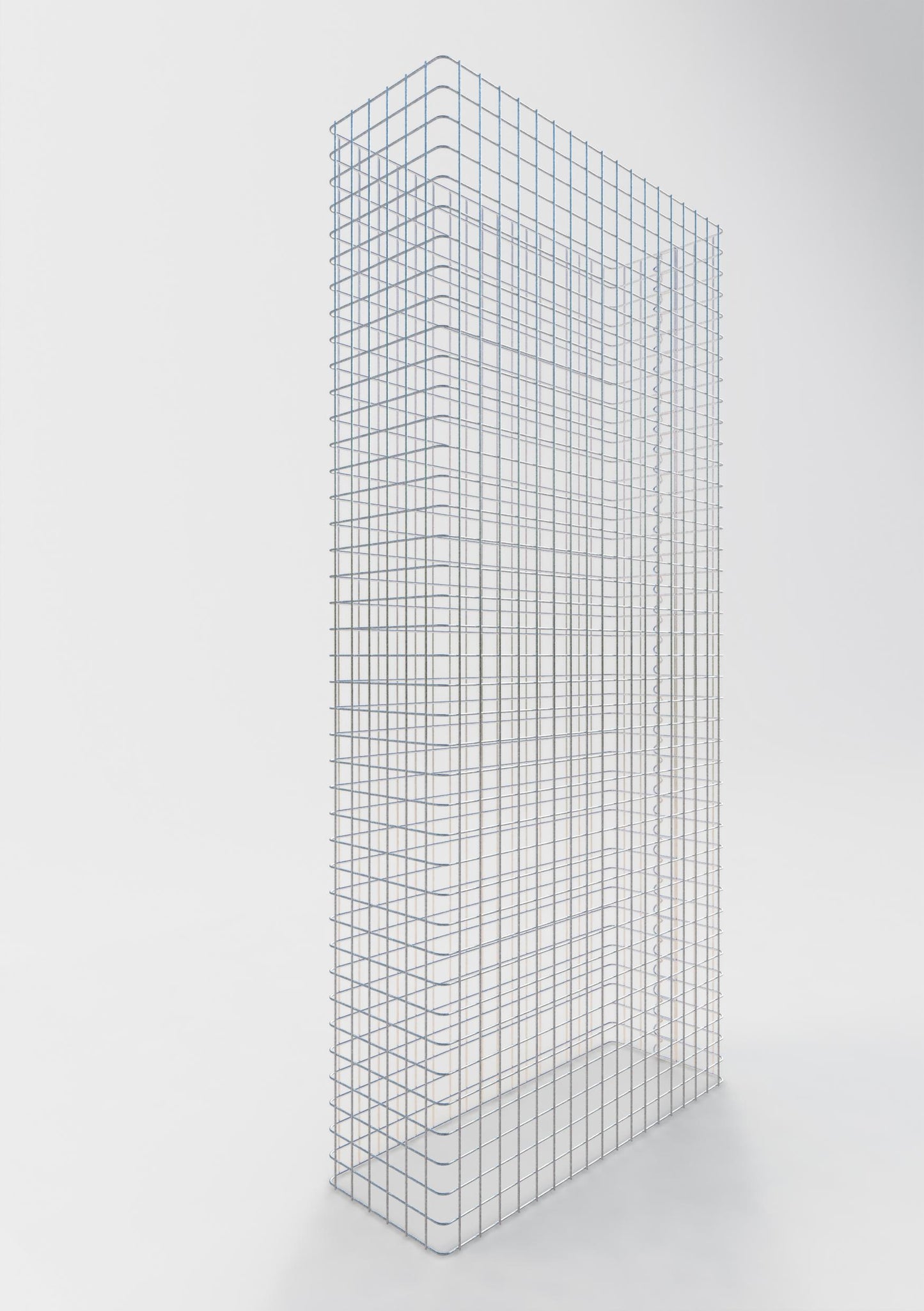 Gabionstängsel längd 92 cm, höjd 200 cm, djup 32 cm, maskstorlek 5 x 5 cm