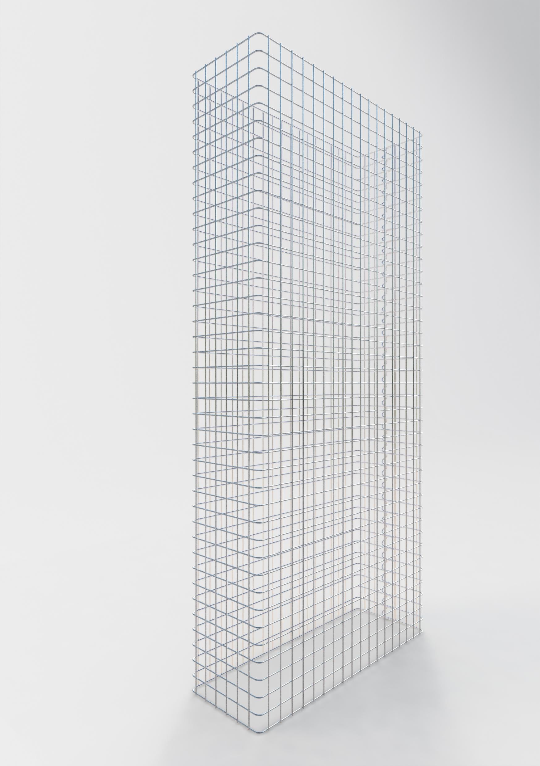 Schanskorfomheining lengte 92 cm, hoogte 180 cm, diepte 32 cm, maaswijdte 5 x 5 cm
