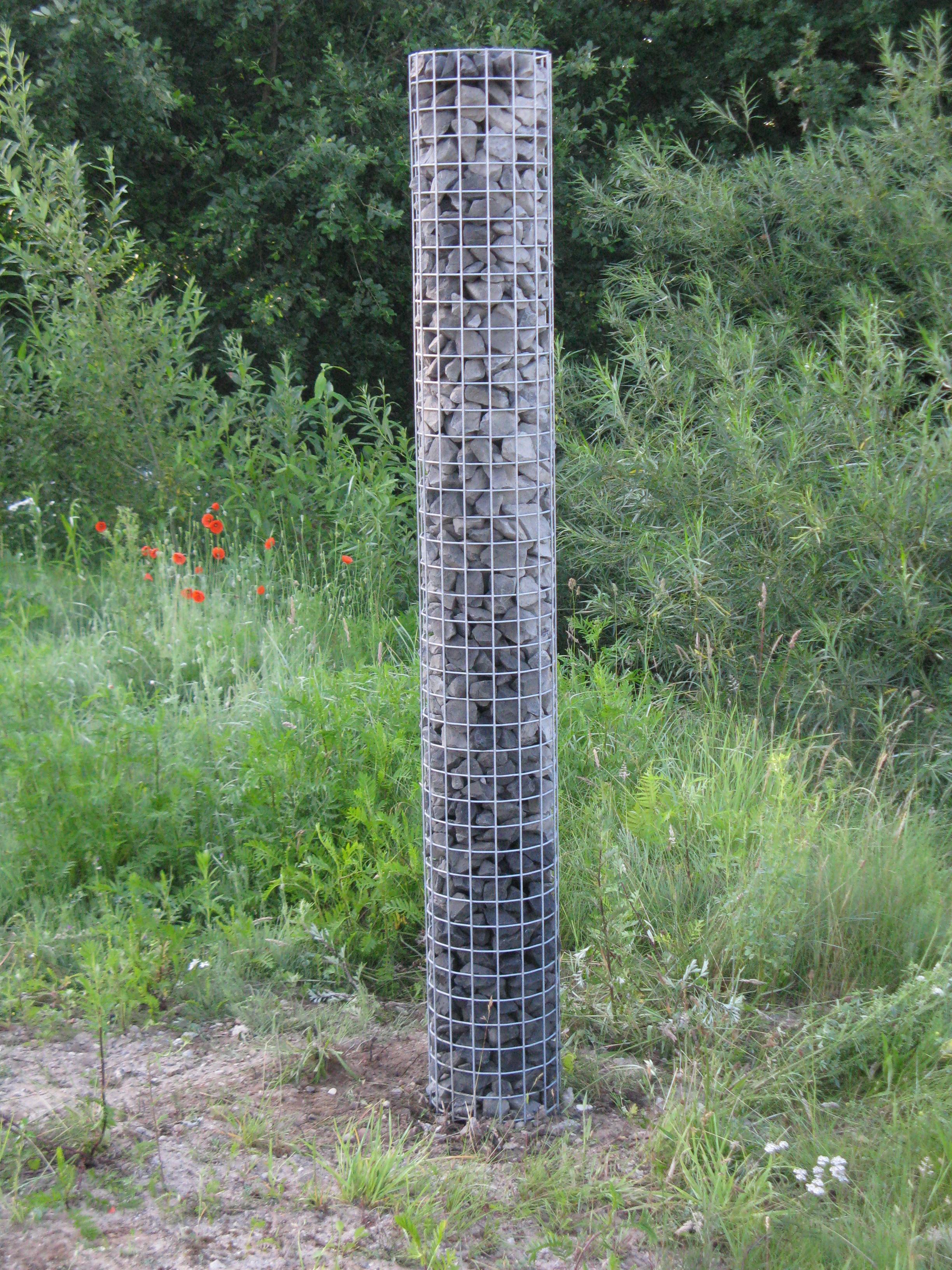 Gabionensäule Durchmesser 42 cm MW 5 x 5 cm rund