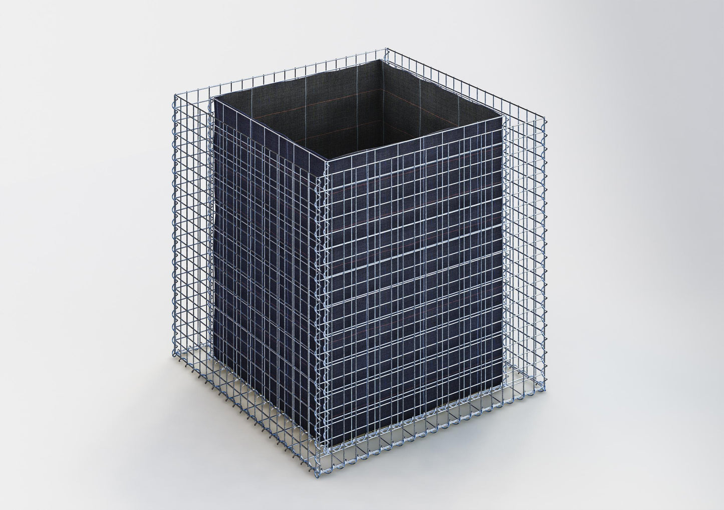 Raised bed square 100 cm x 100 cm x 100 cm (L x H x D), mesh size 5 x 5 cm, wall thickness 10 cm