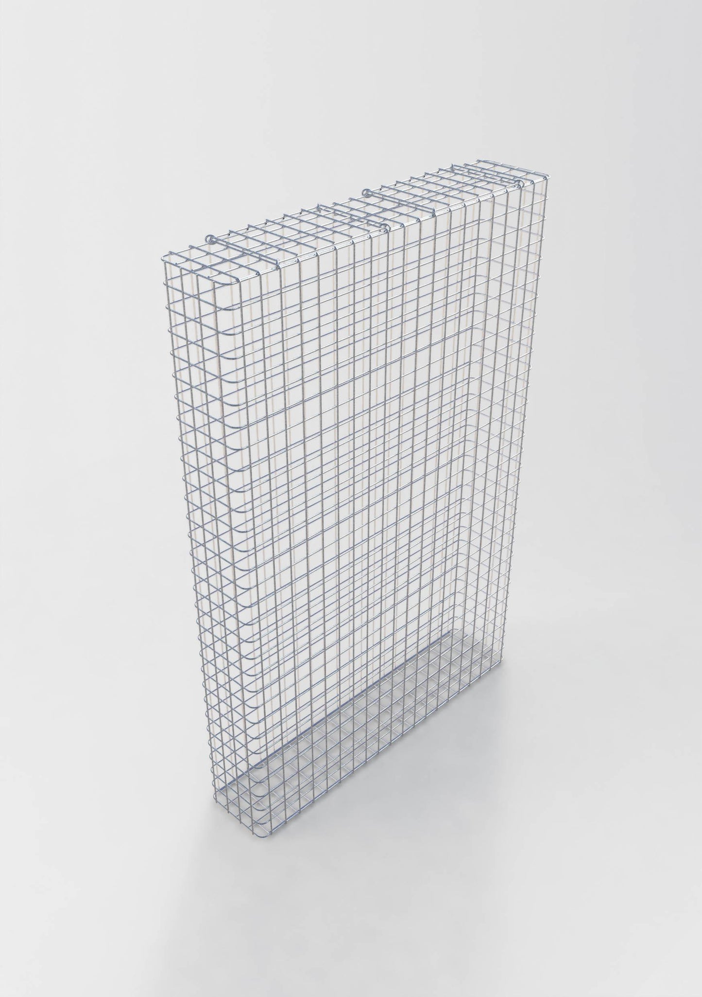 Gabion hot-dip galvanized 102 cm x 152 cm x 22 cm, mesh size 5 cm x 5 cm, fully welded
