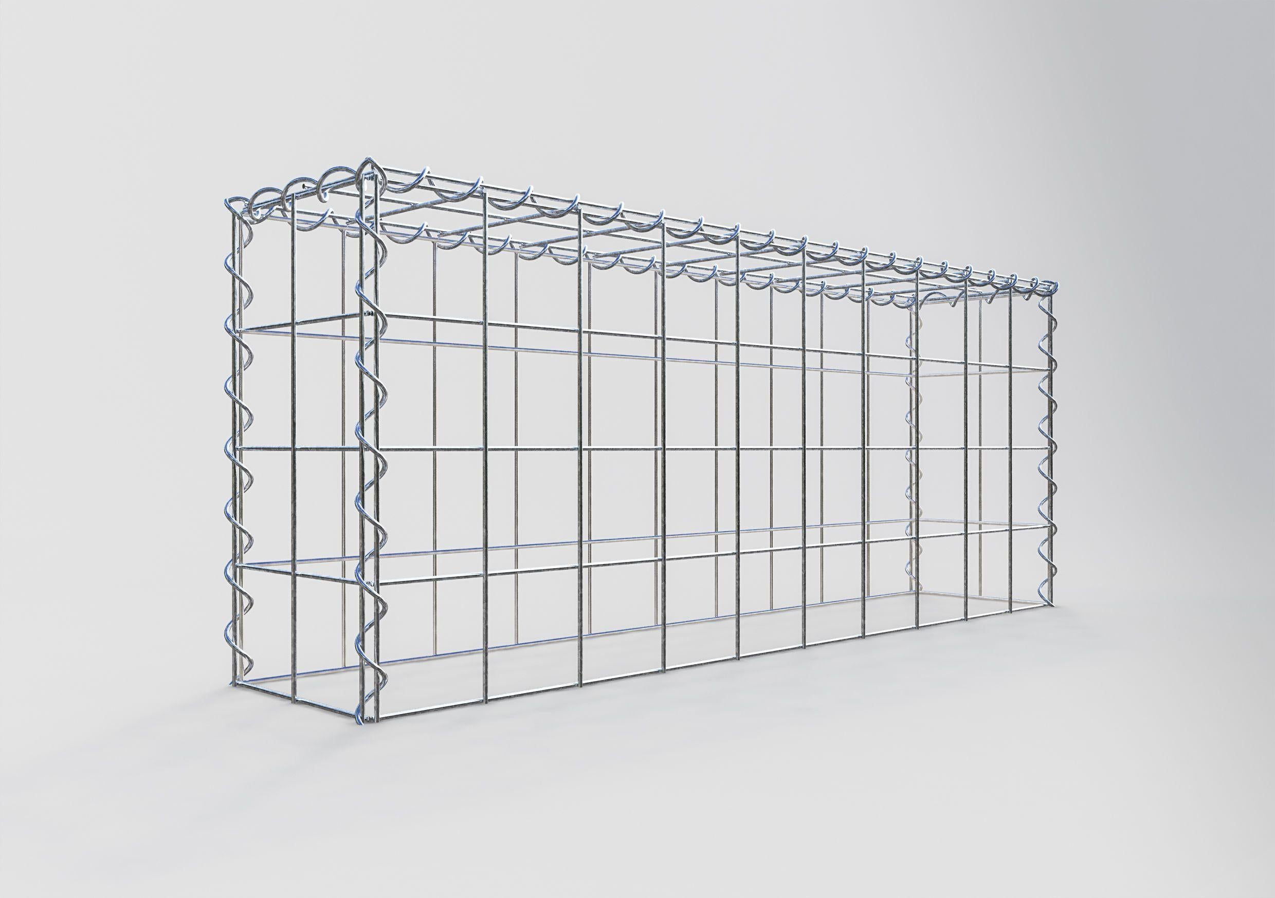 Gavión complementario tipo 3 100 cm x 40 cm x 20 cm (L x A x P), malla 10 cm x 10 cm, espiral