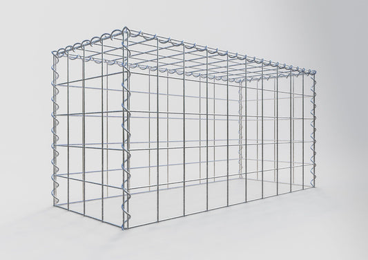 Gabbione aggiuntivo tipo 3 100 cm x 50 cm x 40 cm (L x H x P), maglia 10 cm x 10 cm, spirale