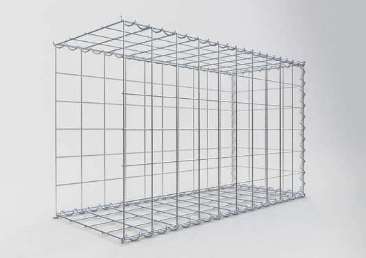 Gabbione aggiuntivo tipo 2 100 cm x 60 cm x 40 cm (L x A x P), maglia 10 cm x 10 cm, spirale