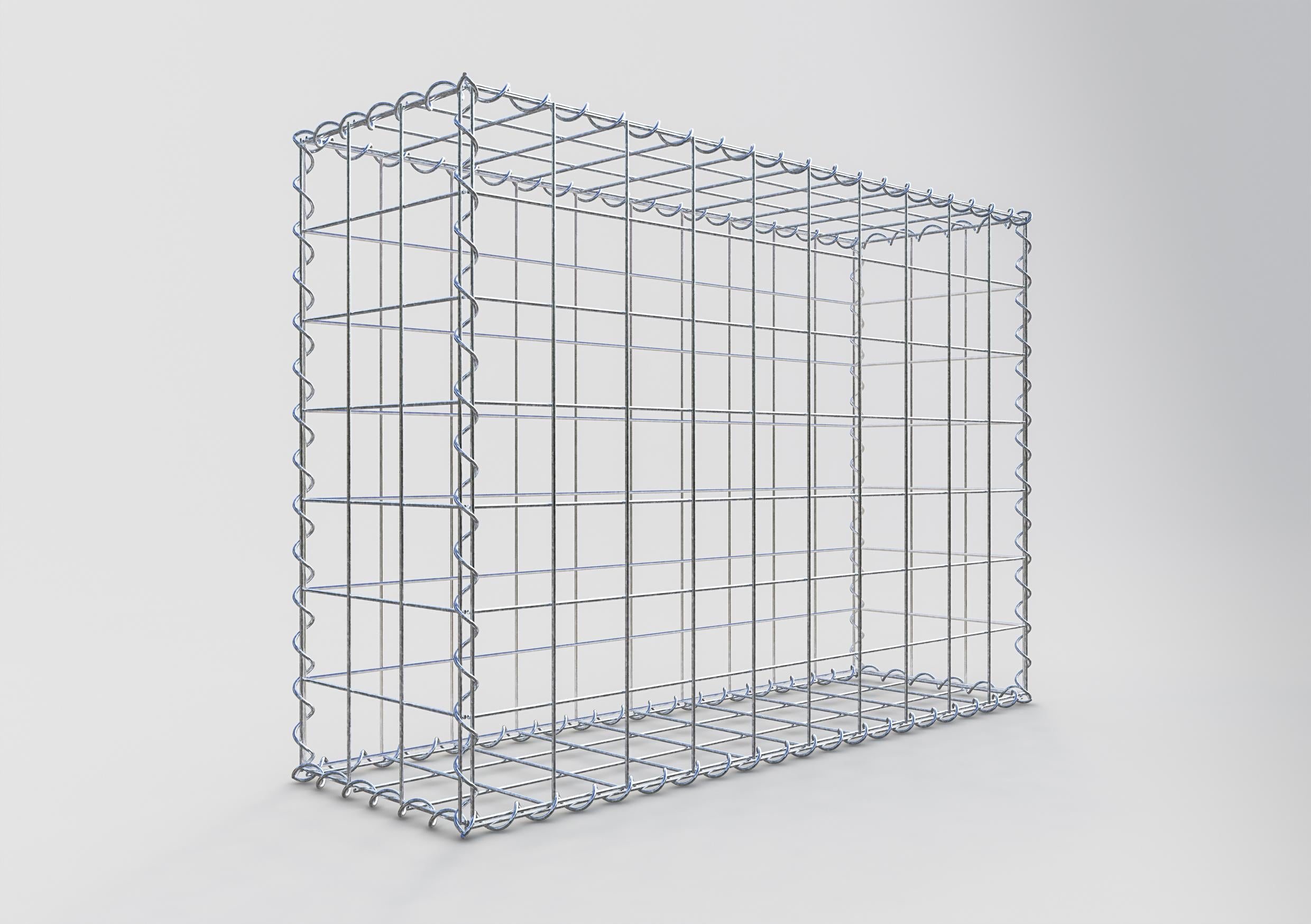 Gabion 100 cm x 70 cm x 30 cm (L x H x P), mailles 10 cm x 10 cm, spirale