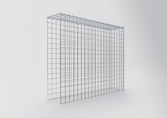 Add-on schanskorf type 4 100 cm x 80 cm x 20 cm (L x H x D), maaswijdte 5 cm x 5 cm, spiraalvormig