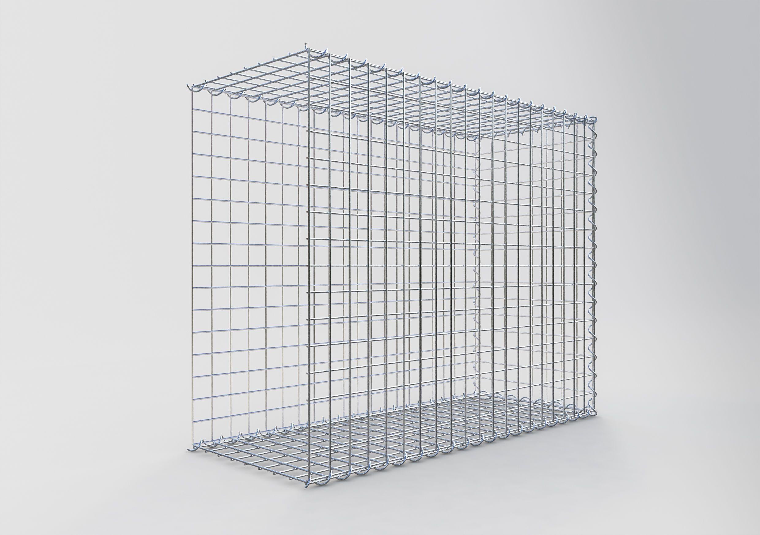 Add-on schanskorf type 2 100 cm x 80 cm x 40 cm (L x H x D), maaswijdte 5 cm x 5 cm, spiraalvormig