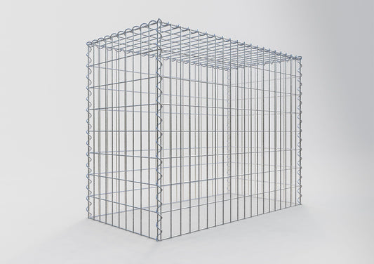 Gabbione aggiuntivo tipo 3 100 cm x 80 cm x 50 cm (L x H x P), maglia 5 cm x 10 cm, spirale