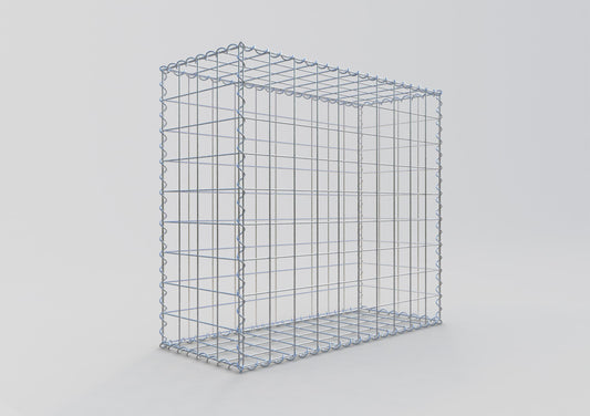 Gabion 100 cm x 90 cm x 40 cm (L x H x D), maskstorlek 10 cm x 10 cm, spiral