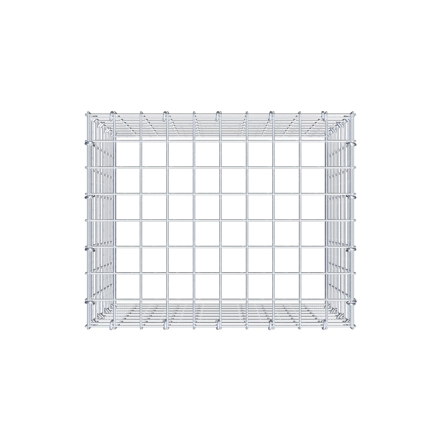 Anbaugabione Typ 3 50 cm x 40 cm x 40 cm (L x H x T), Maschenweite 5 cm x 5 cm, C-Ring